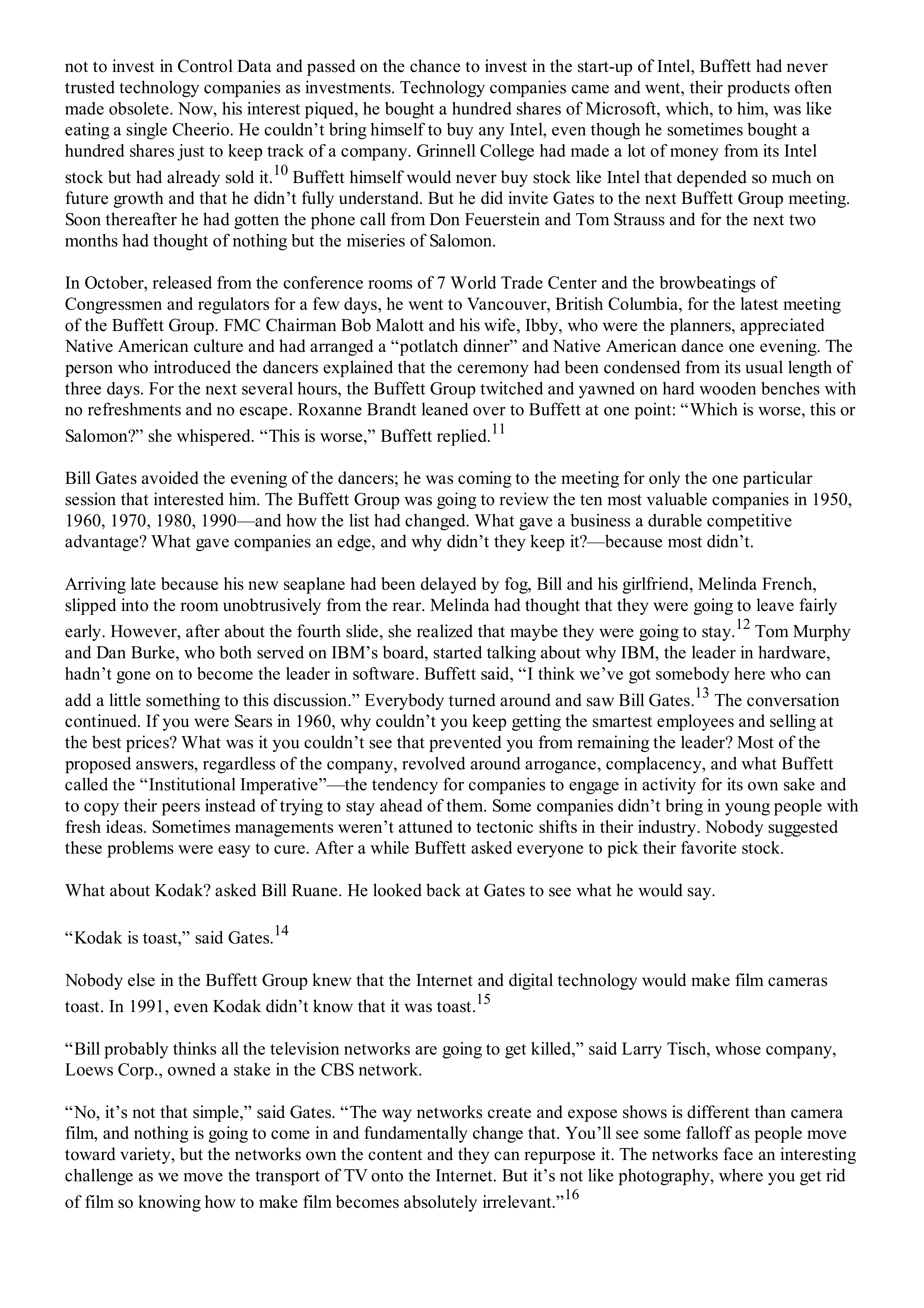 Berkshire Hathaway The Snowball Biography — page 391