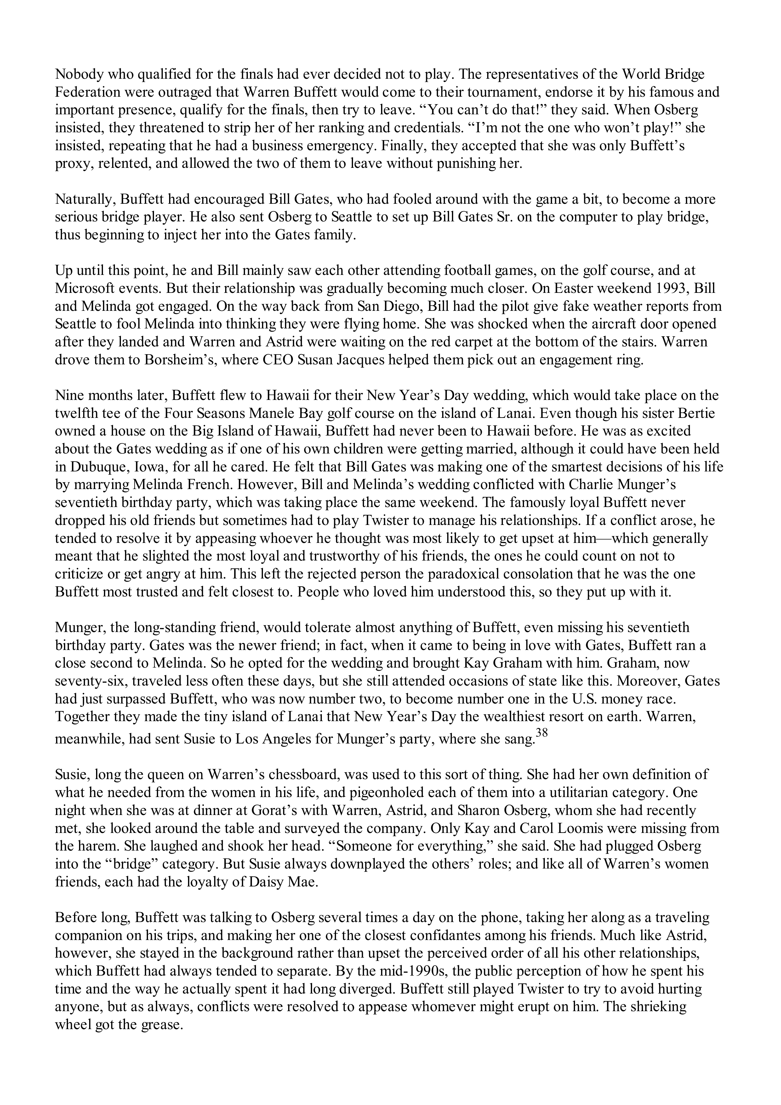 Berkshire Hathaway The Snowball Biography — page 398