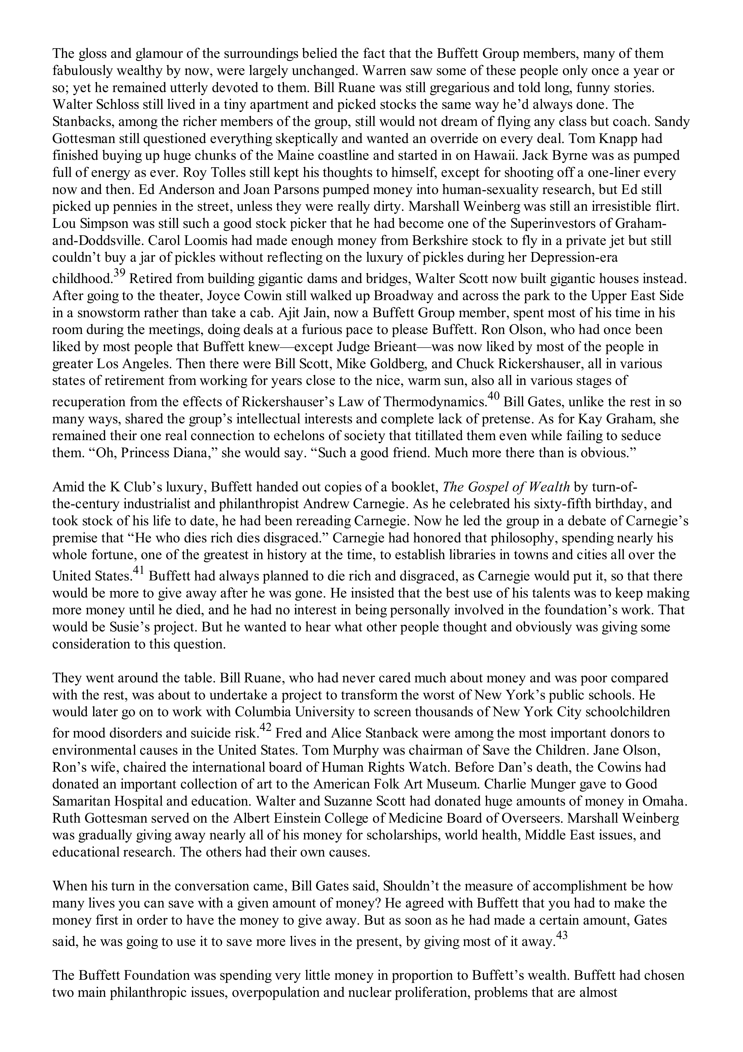 Berkshire Hathaway The Snowball Biography — page 400