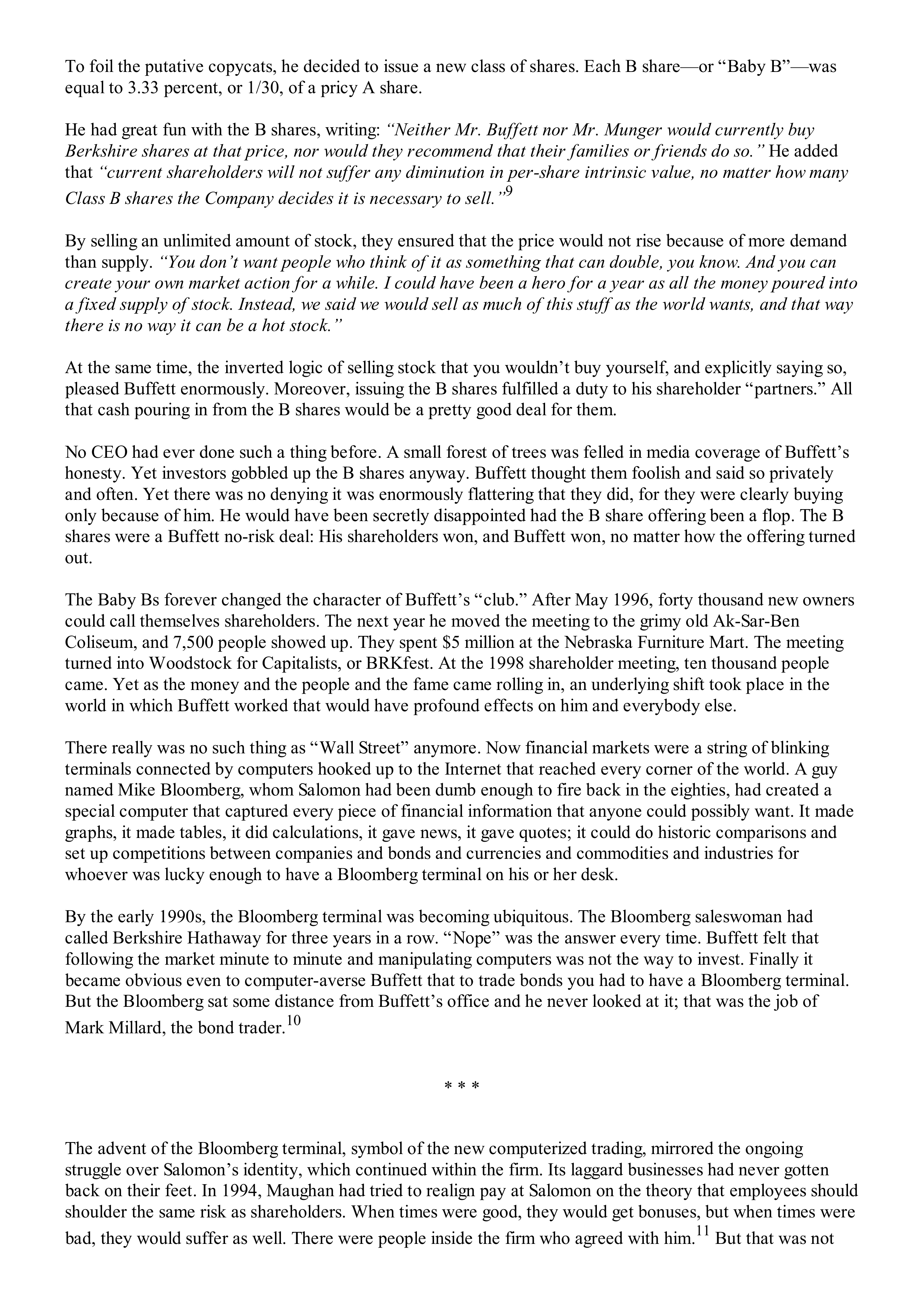 Berkshire Hathaway The Snowball Biography — page 407