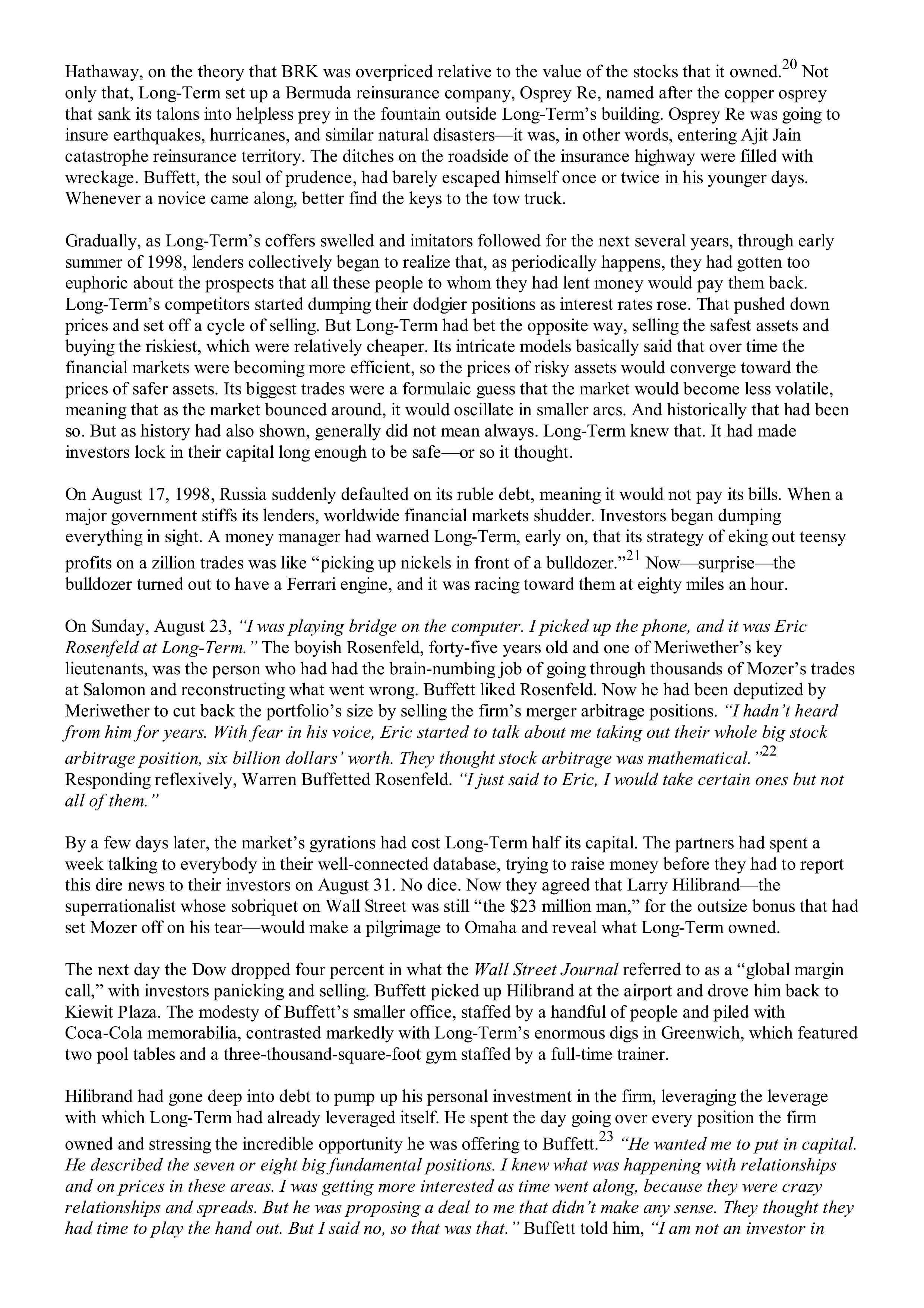 Berkshire Hathaway The Snowball Biography — page 410