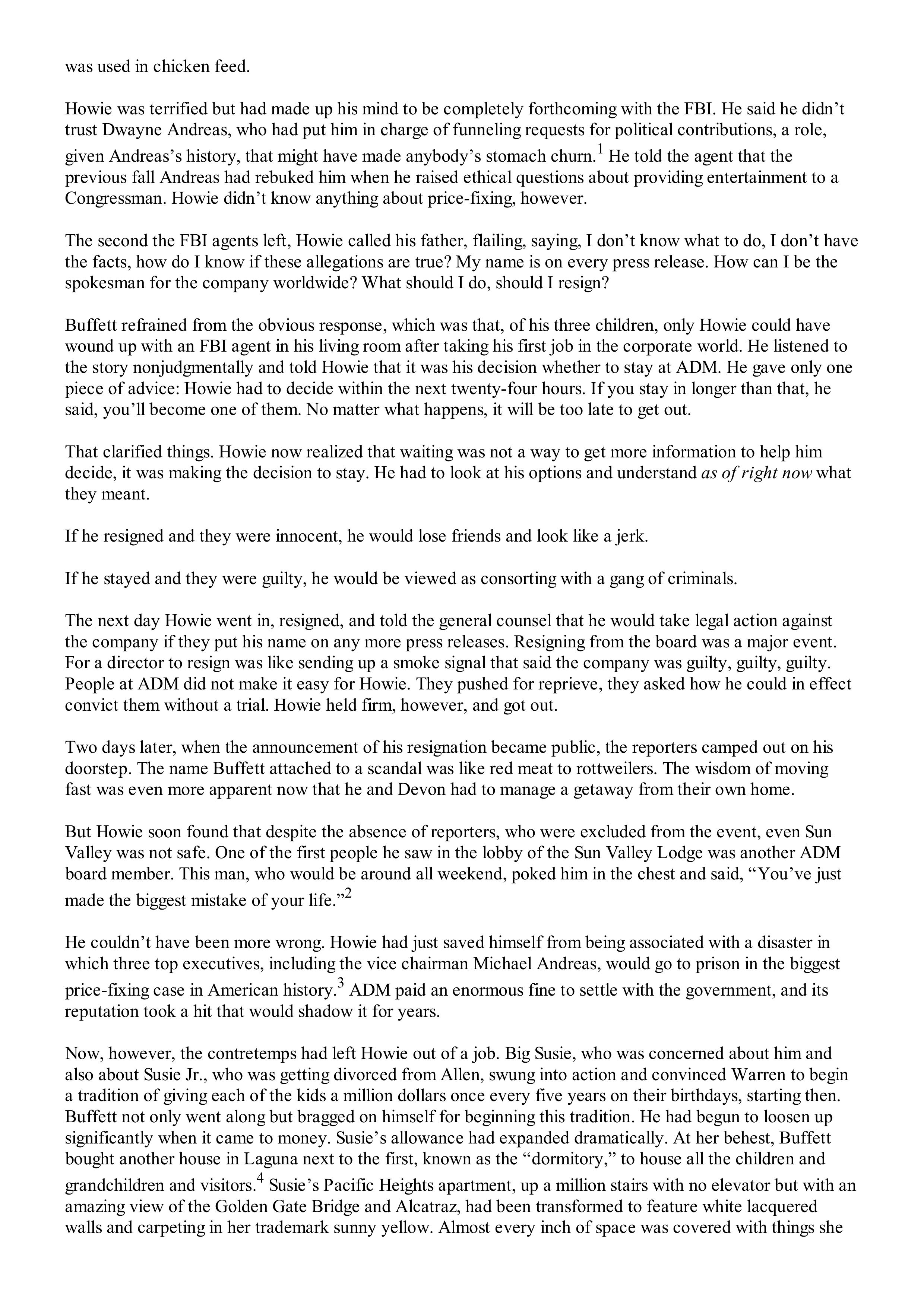 Berkshire Hathaway The Snowball Biography — page 415