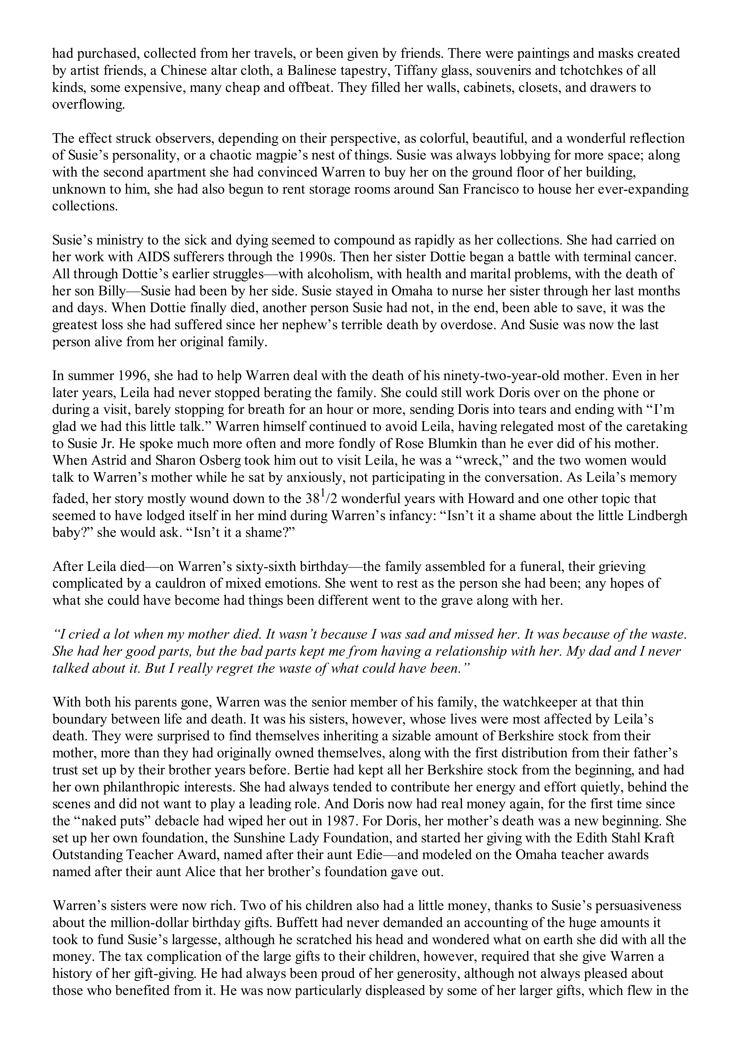 Berkshire Hathaway The Snowball Biography — page 416