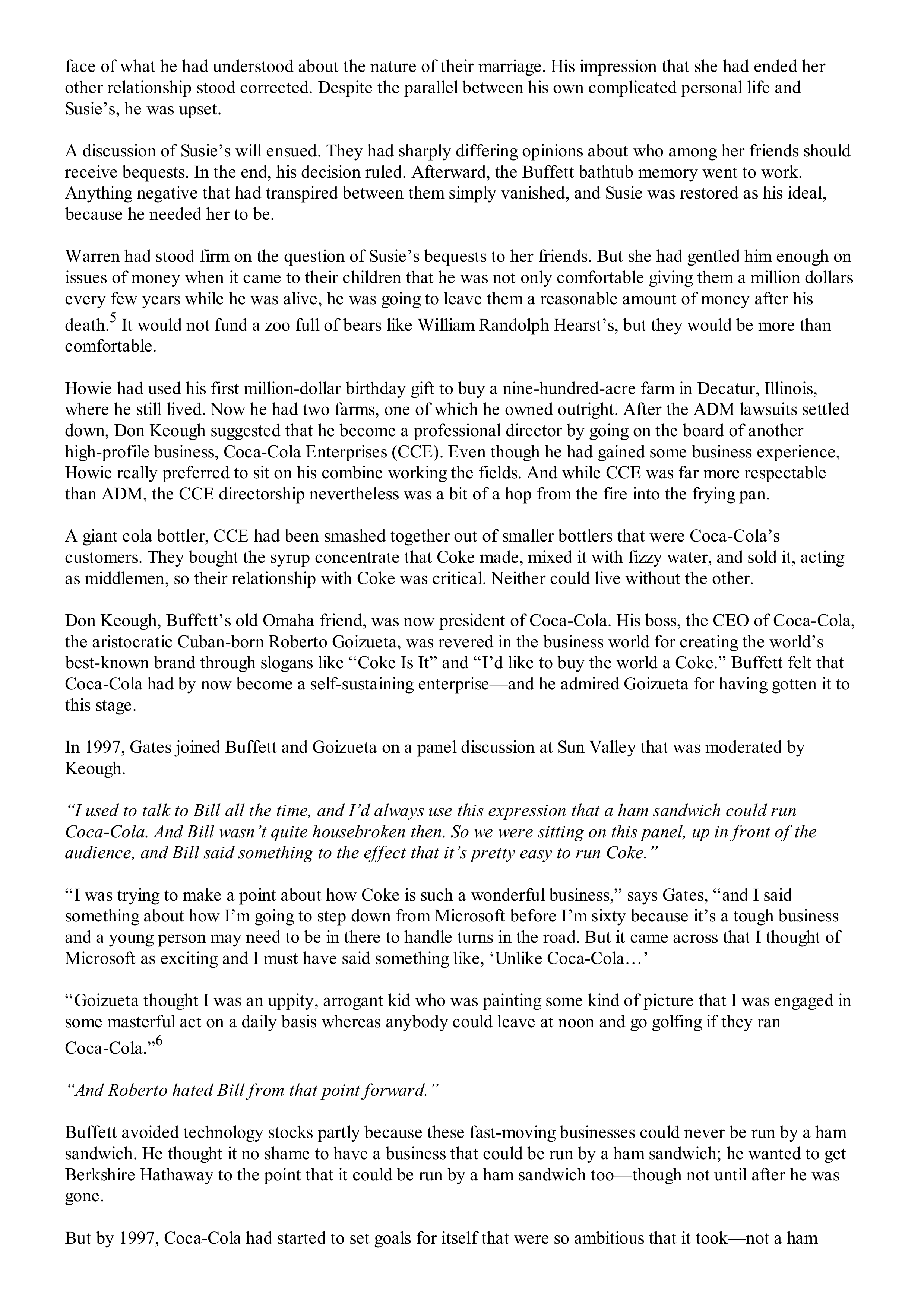 Berkshire Hathaway The Snowball Biography — page 417