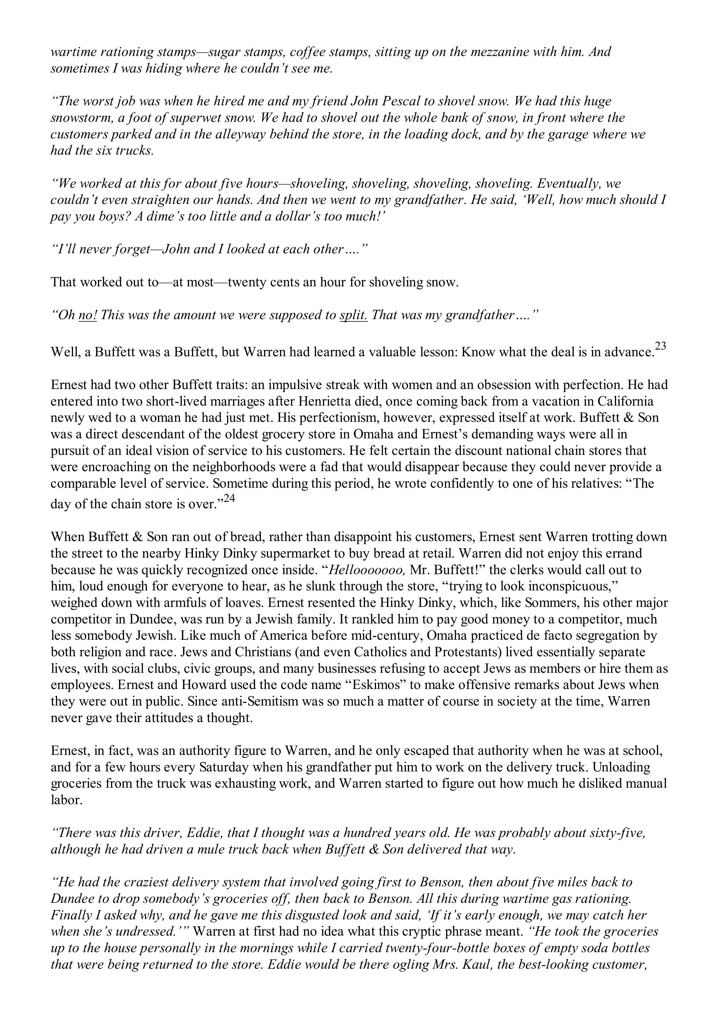 Berkshire Hathaway The Snowball Biography — page 42