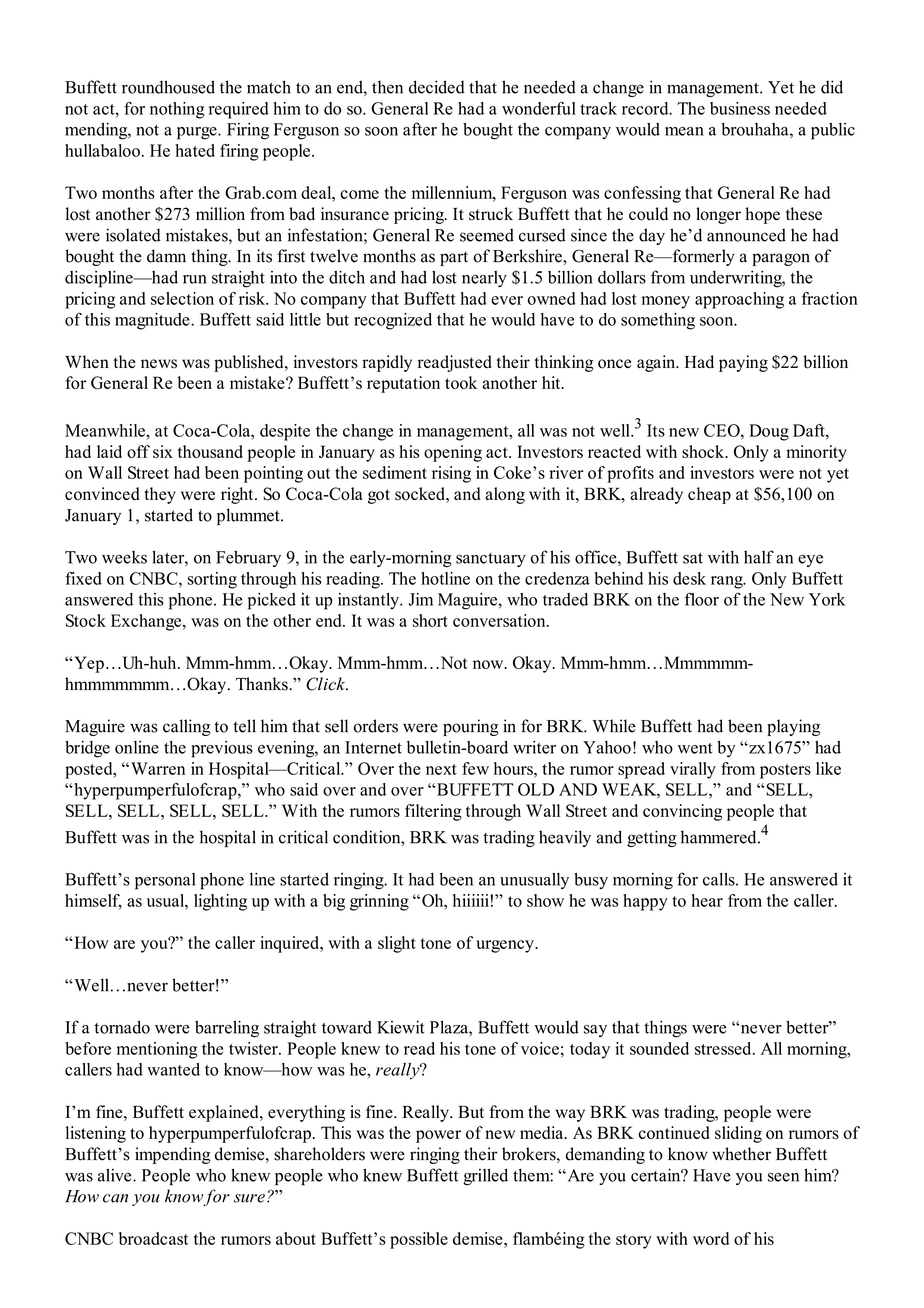 Berkshire Hathaway The Snowball Biography — page 428