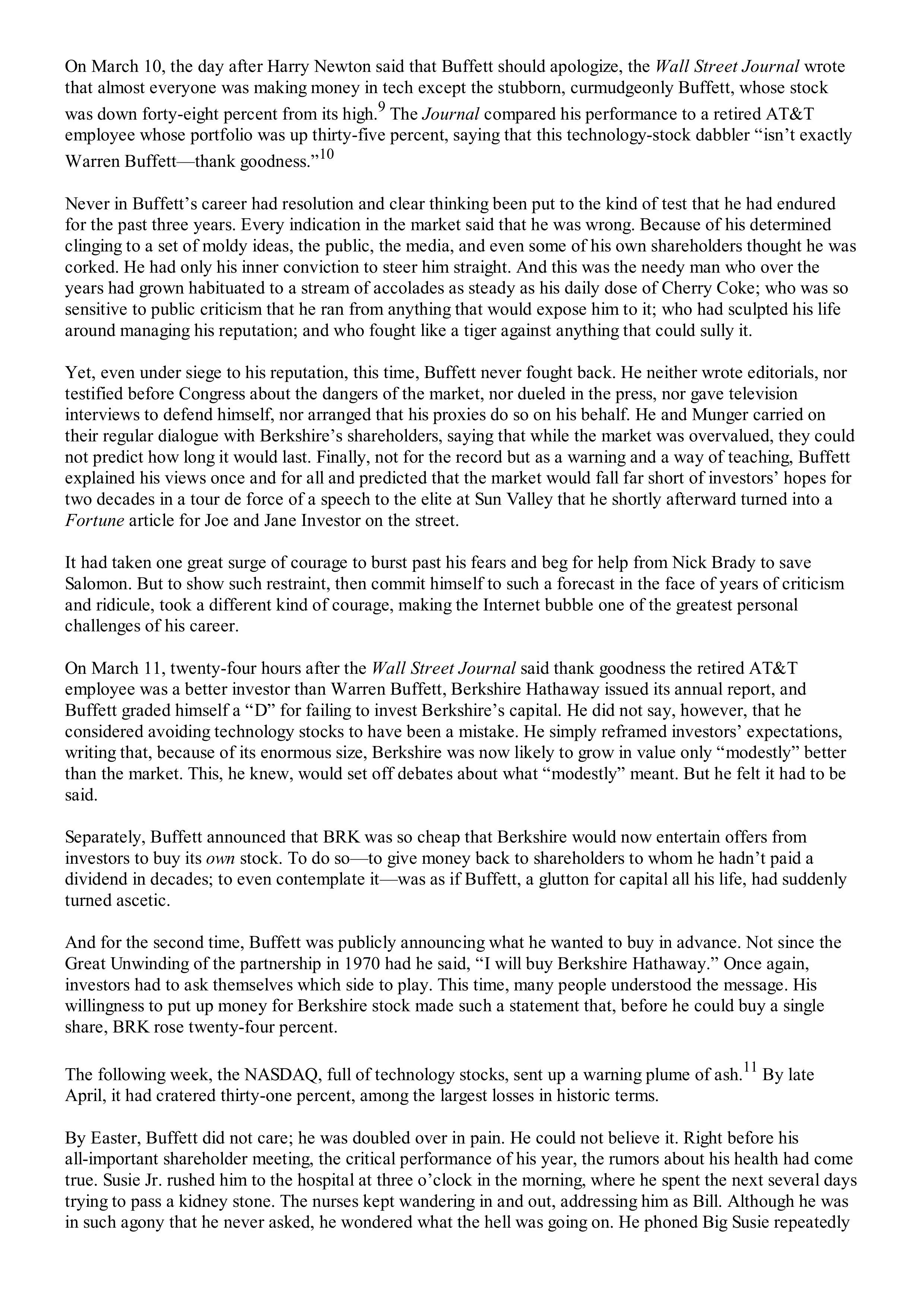 Berkshire Hathaway The Snowball Biography — page 430
