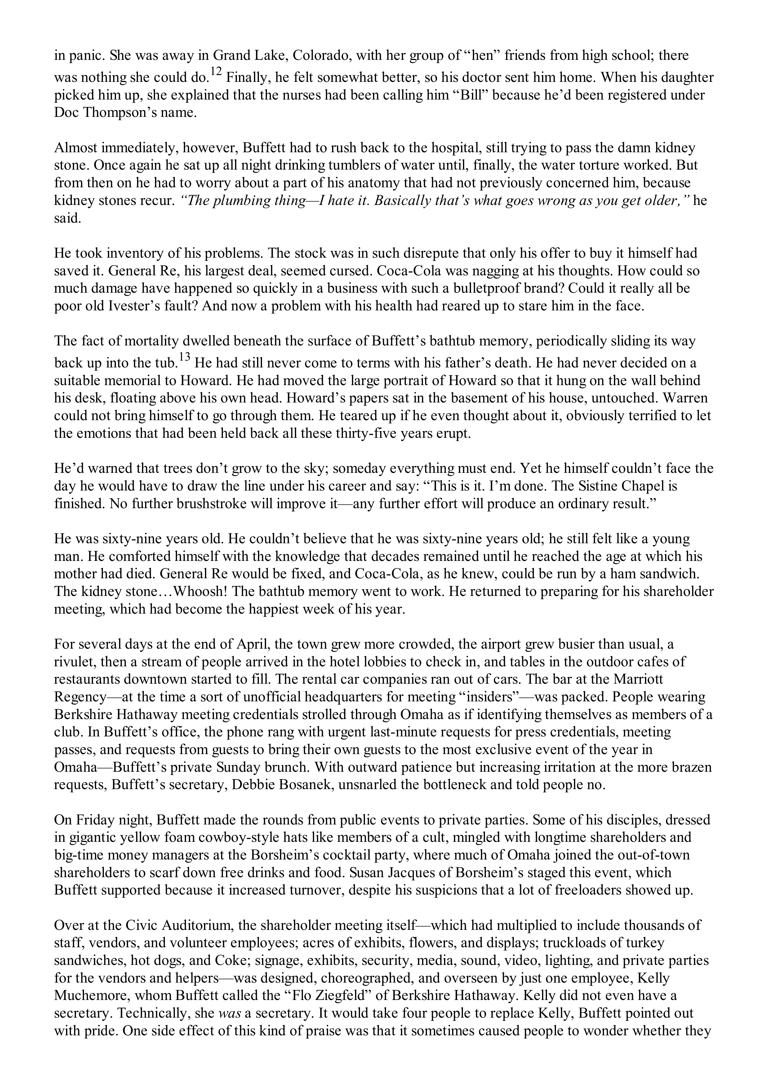 Berkshire Hathaway The Snowball Biography — page 431