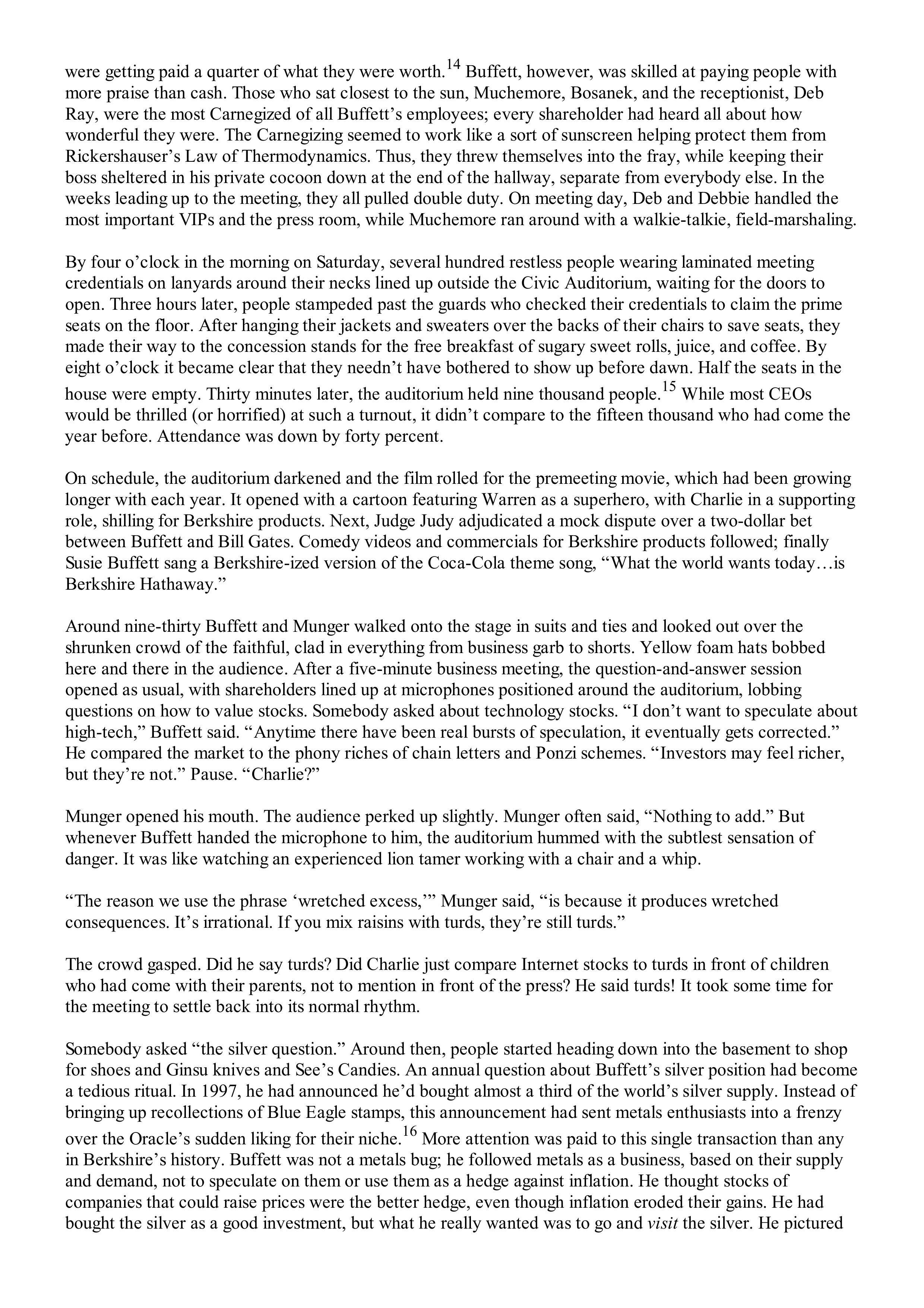 Berkshire Hathaway The Snowball Biography — page 432