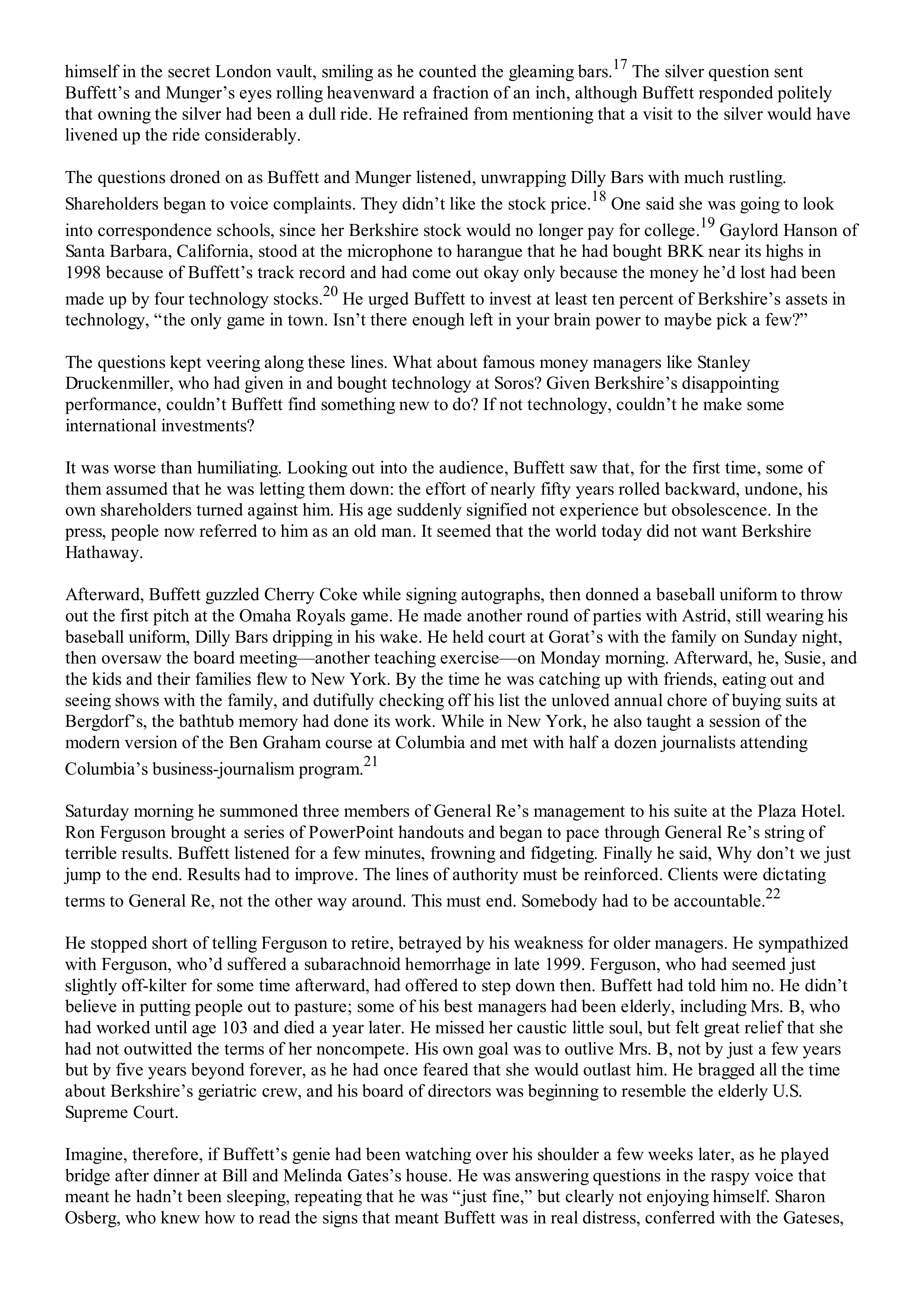 Berkshire Hathaway The Snowball Biography — page 433