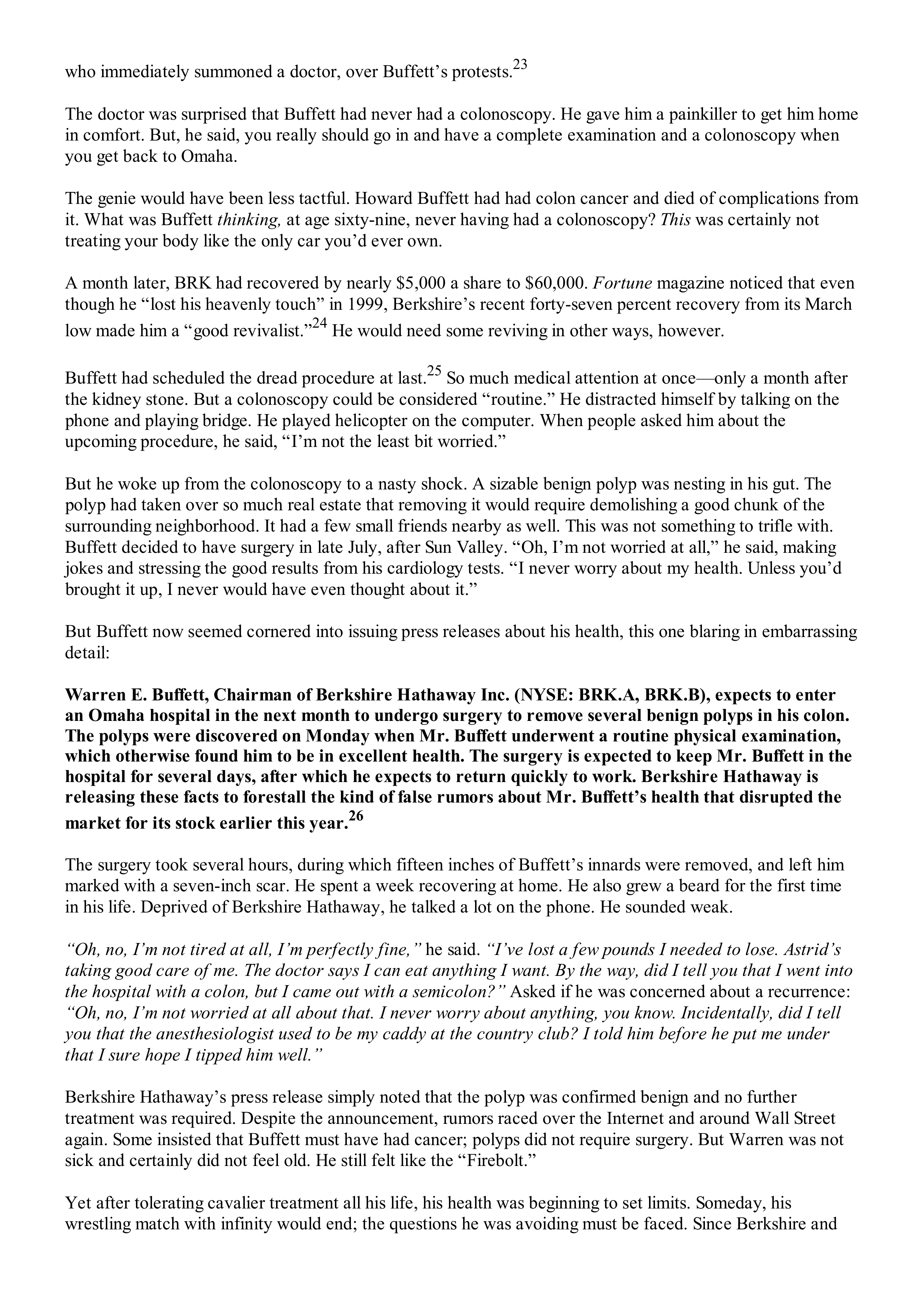 Berkshire Hathaway The Snowball Biography — page 434