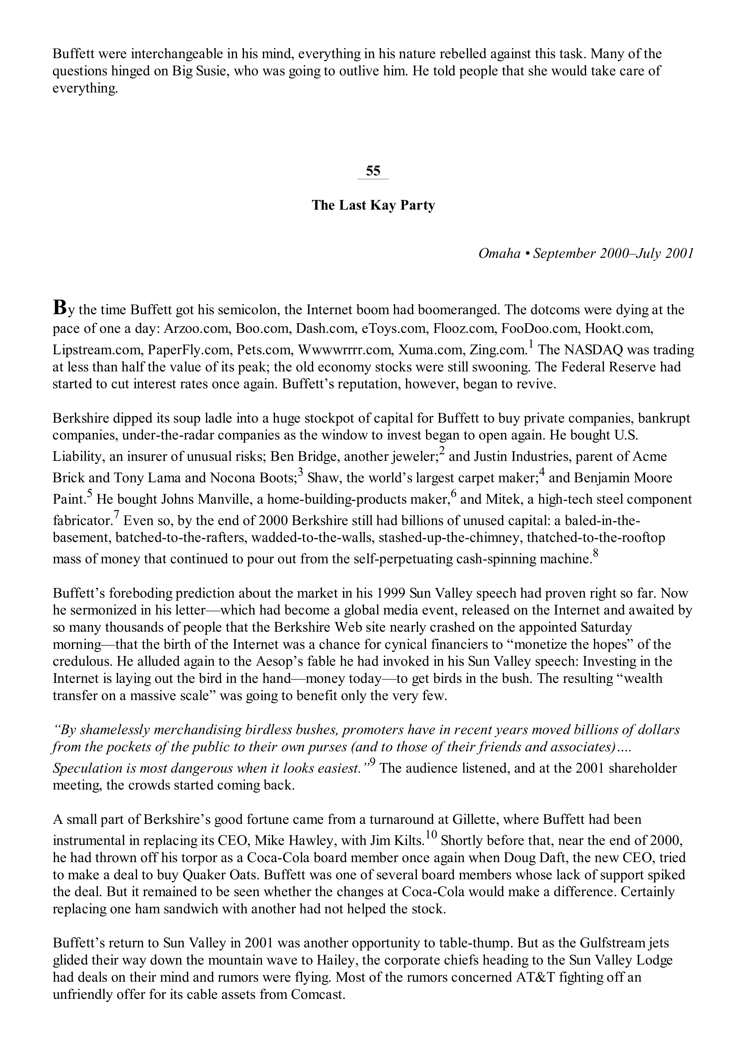 Berkshire Hathaway The Snowball Biography — page 435