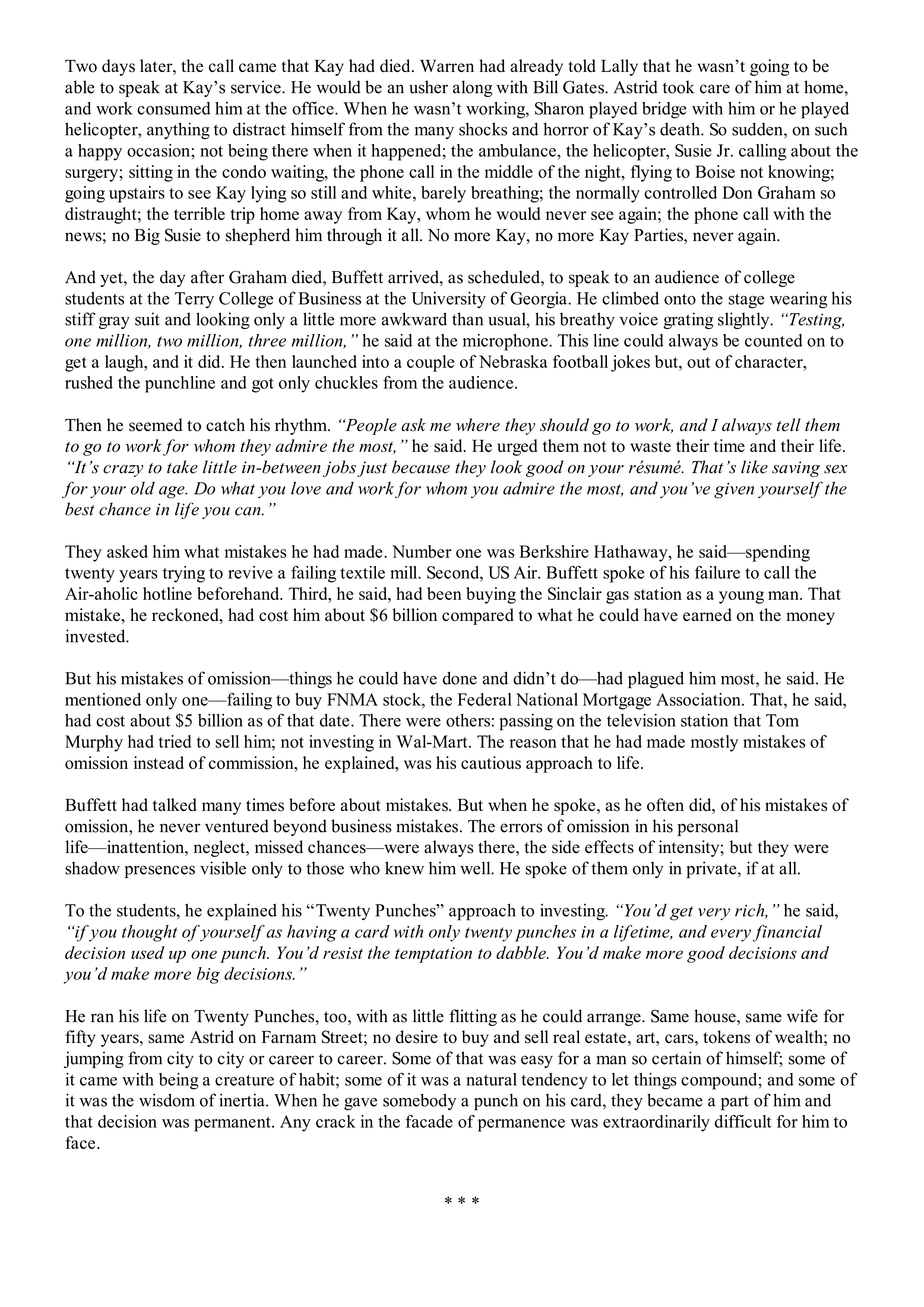 Berkshire Hathaway The Snowball Biography — page 446