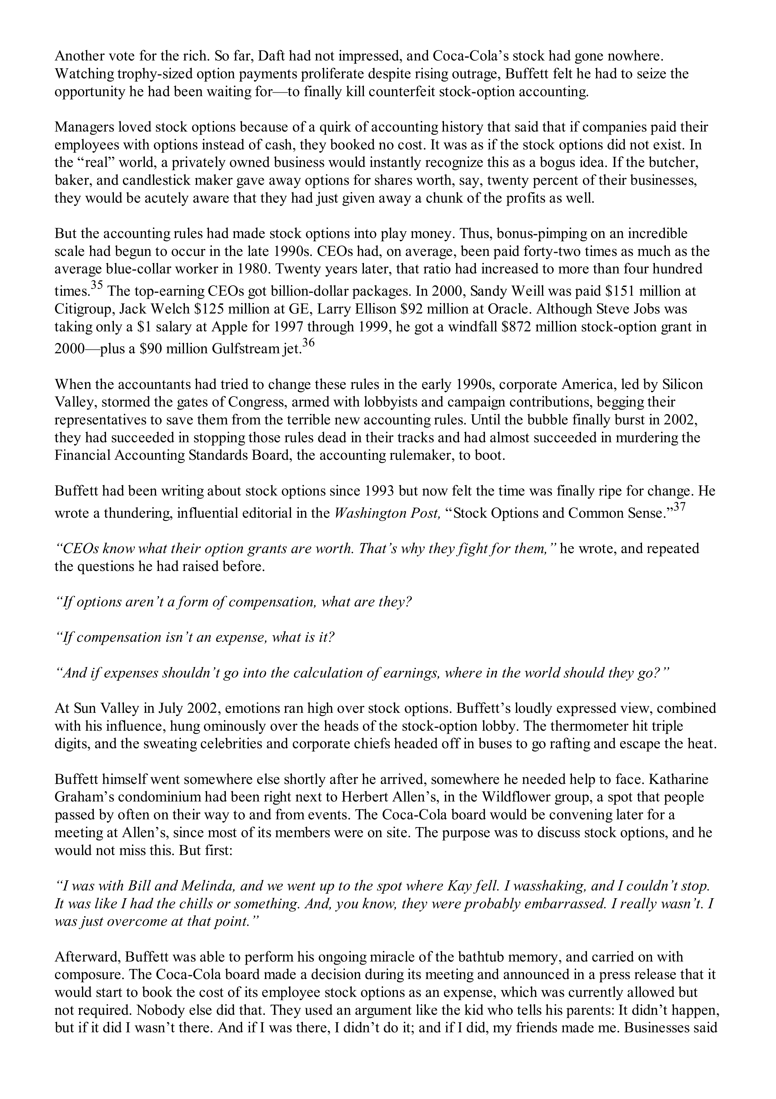 Berkshire Hathaway The Snowball Biography — page 456