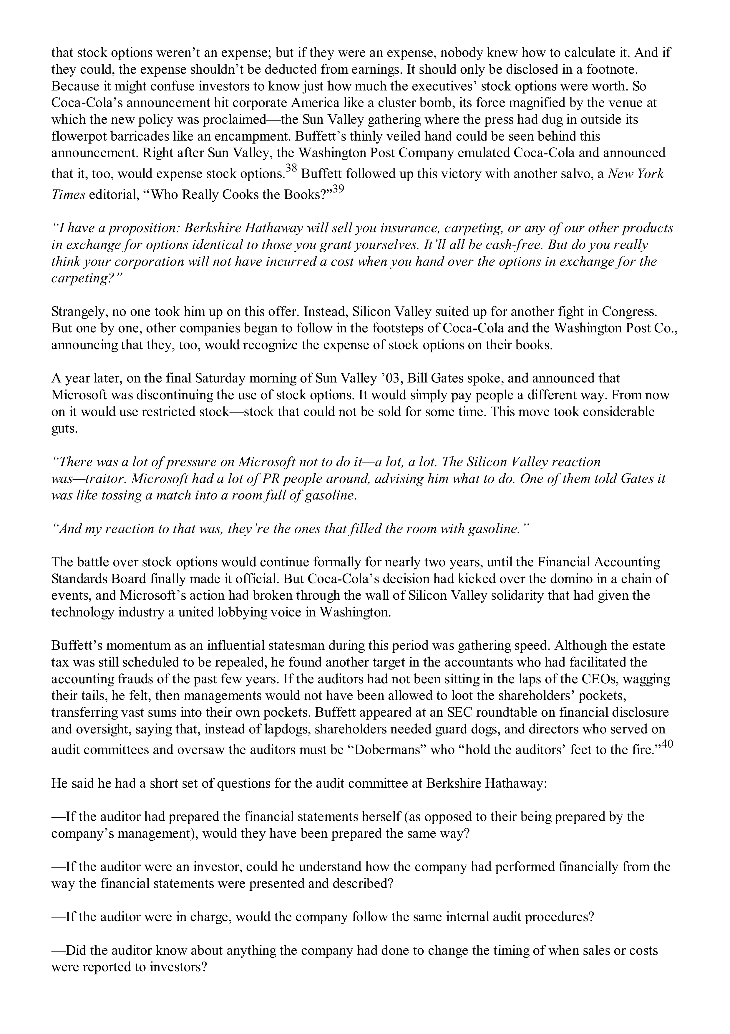 Berkshire Hathaway The Snowball Biography — page 457