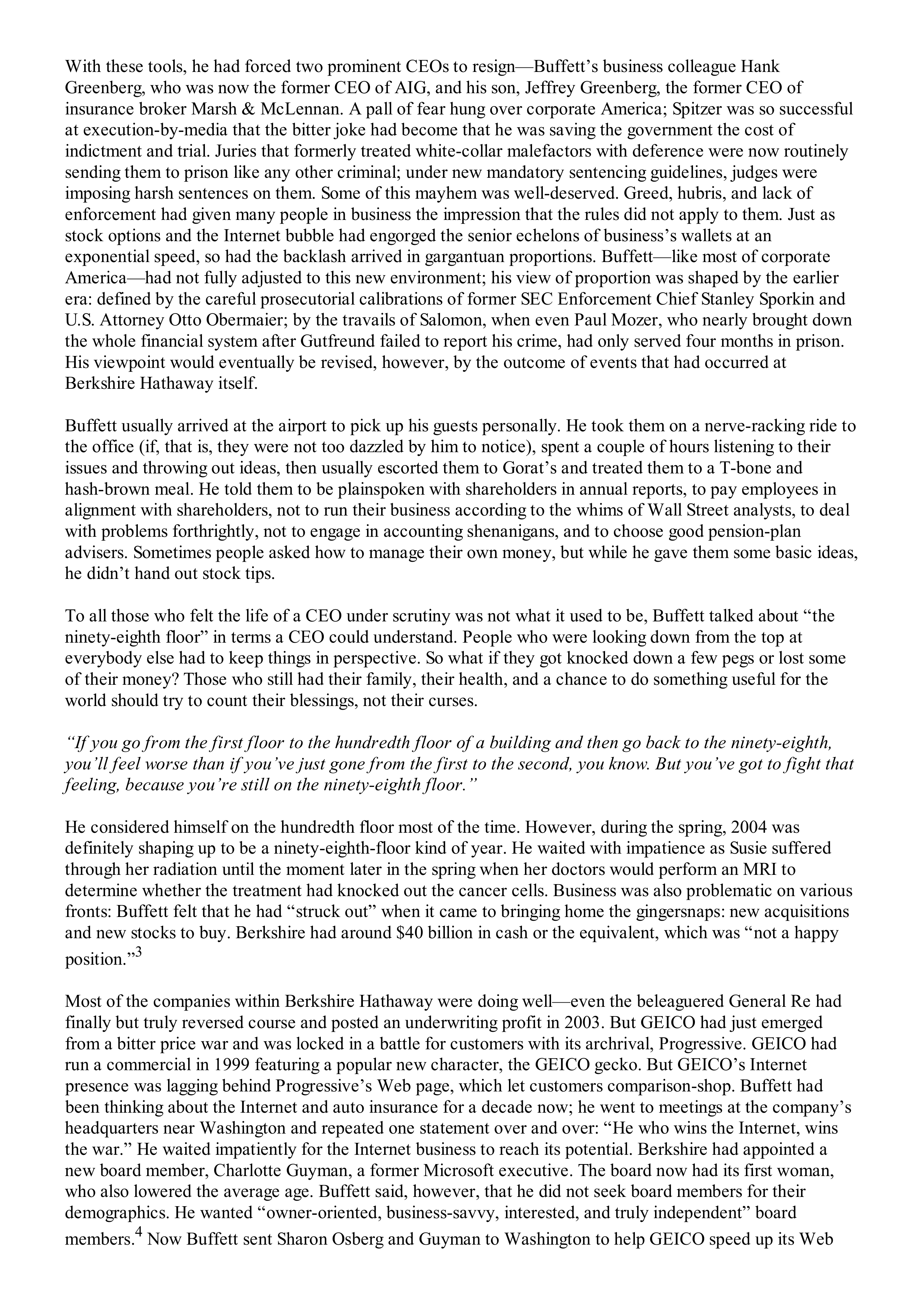 Berkshire Hathaway The Snowball Biography — page 485