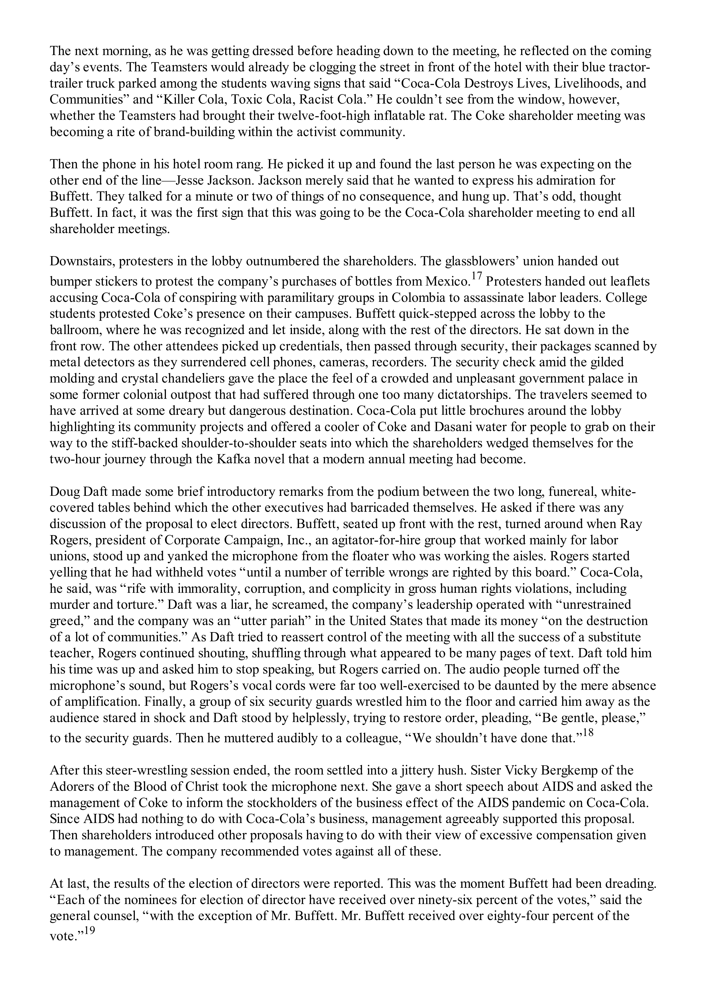 Berkshire Hathaway The Snowball Biography — page 489