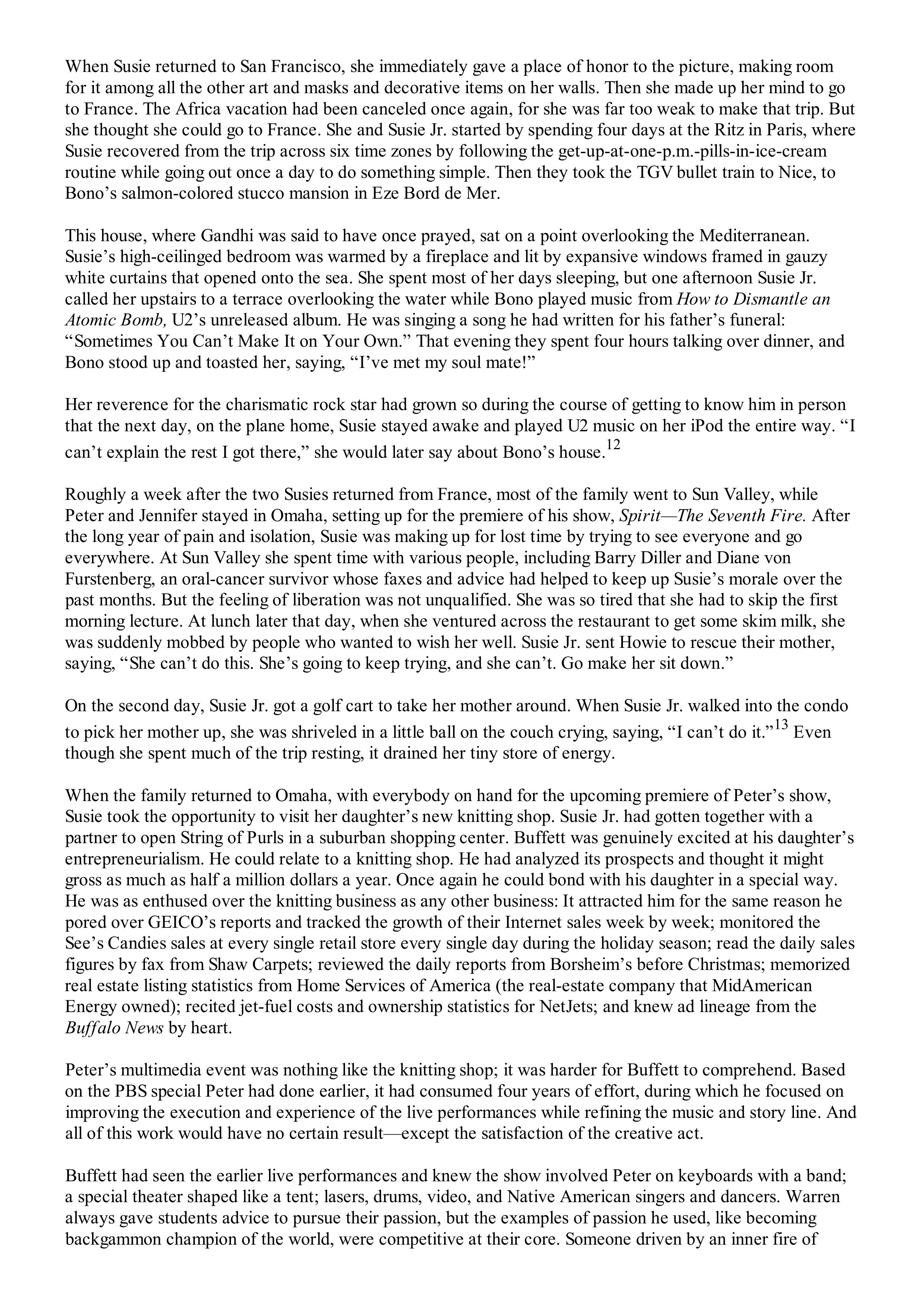 Berkshire Hathaway The Snowball Biography — page 497