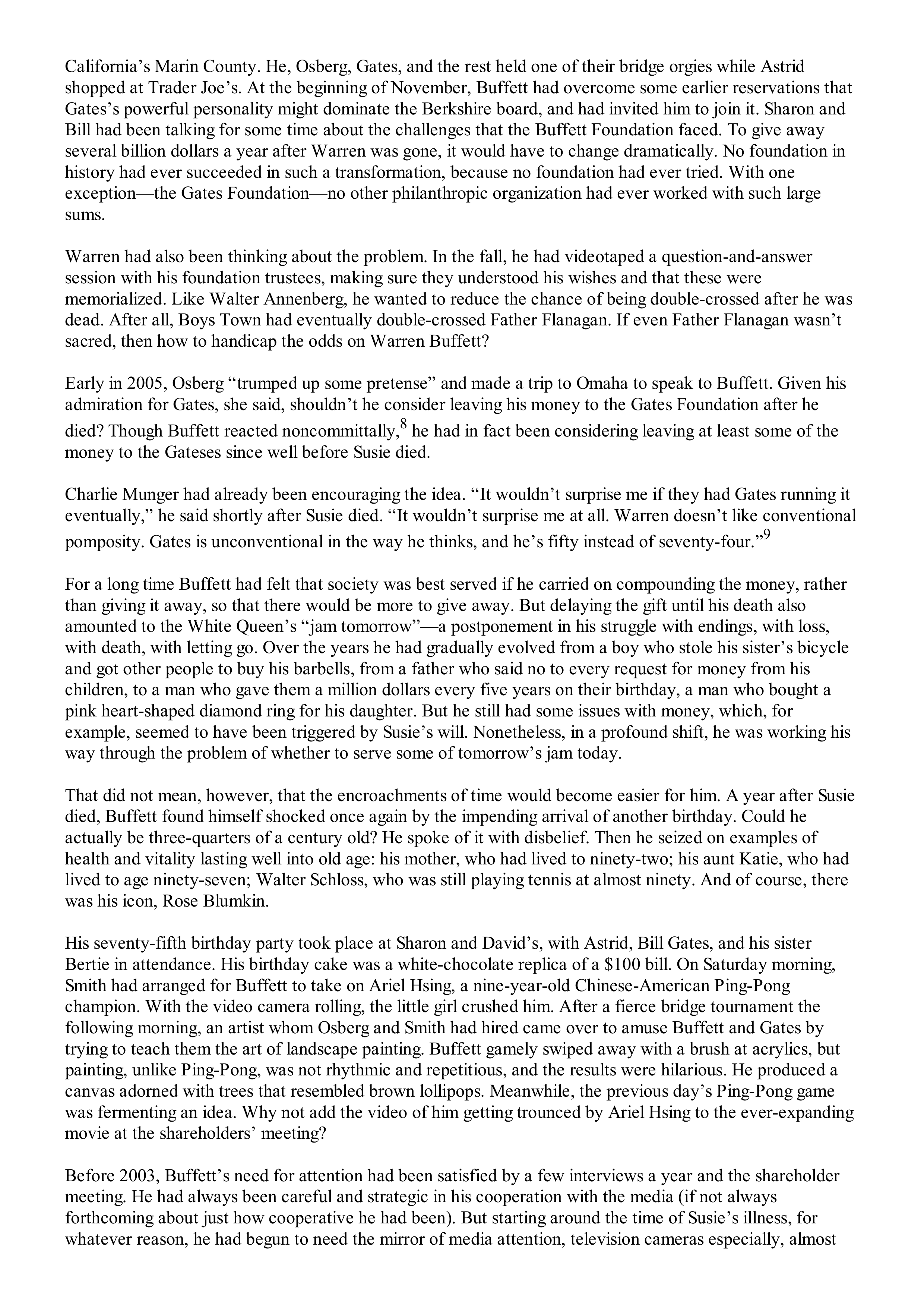 Berkshire Hathaway The Snowball Biography — page 504