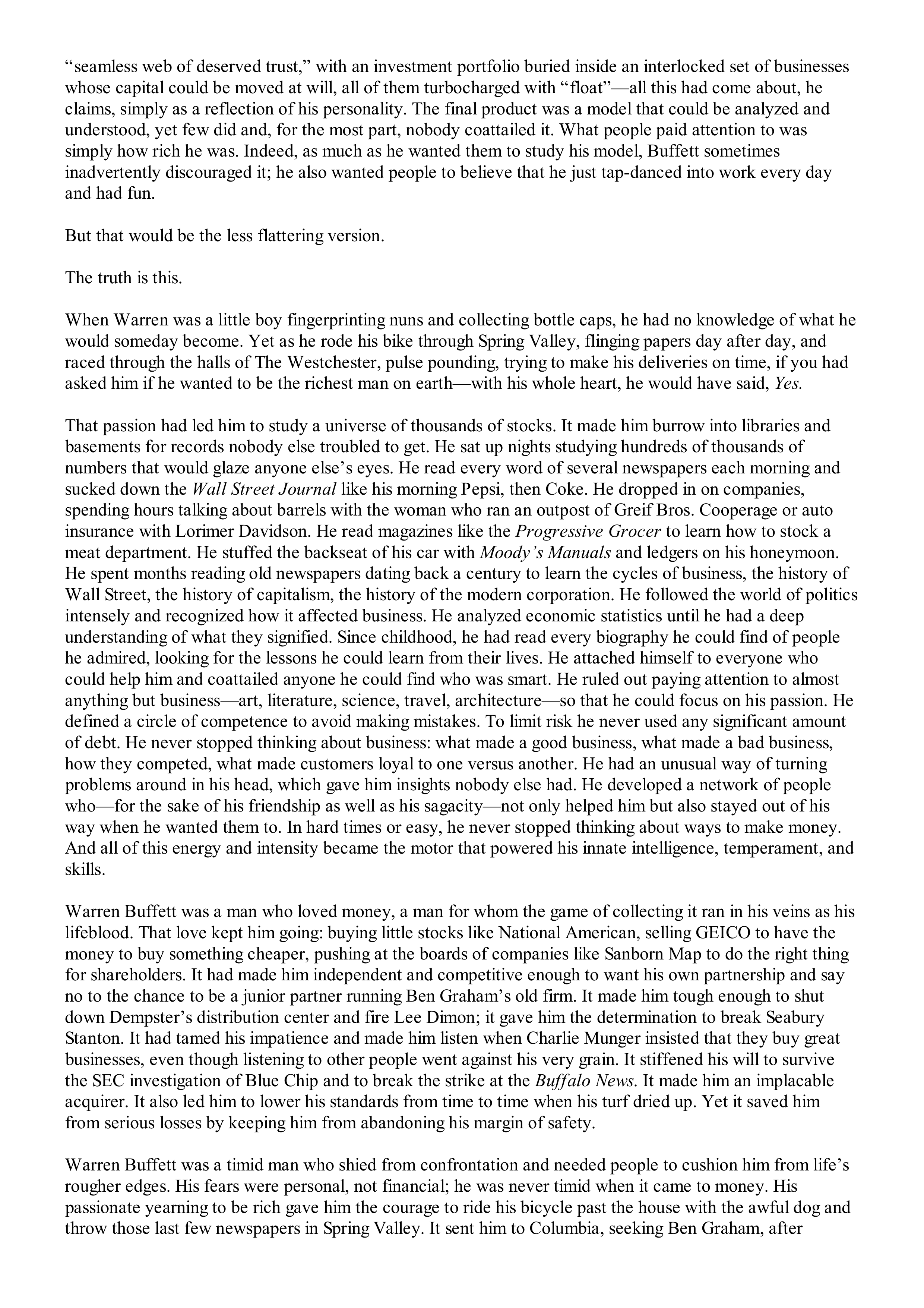 Berkshire Hathaway The Snowball Biography — page 515