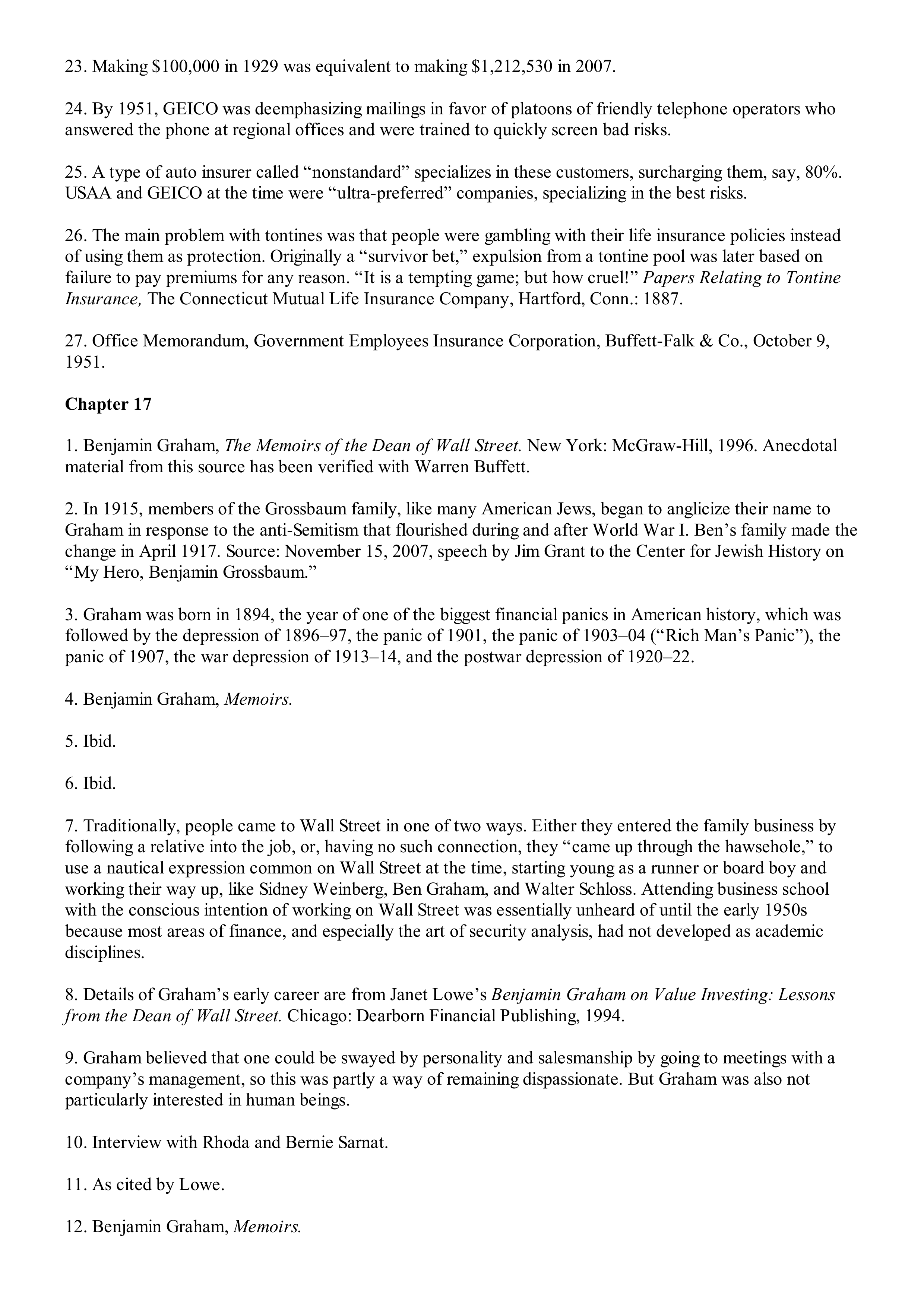 Berkshire Hathaway The Snowball Biography — page 539
