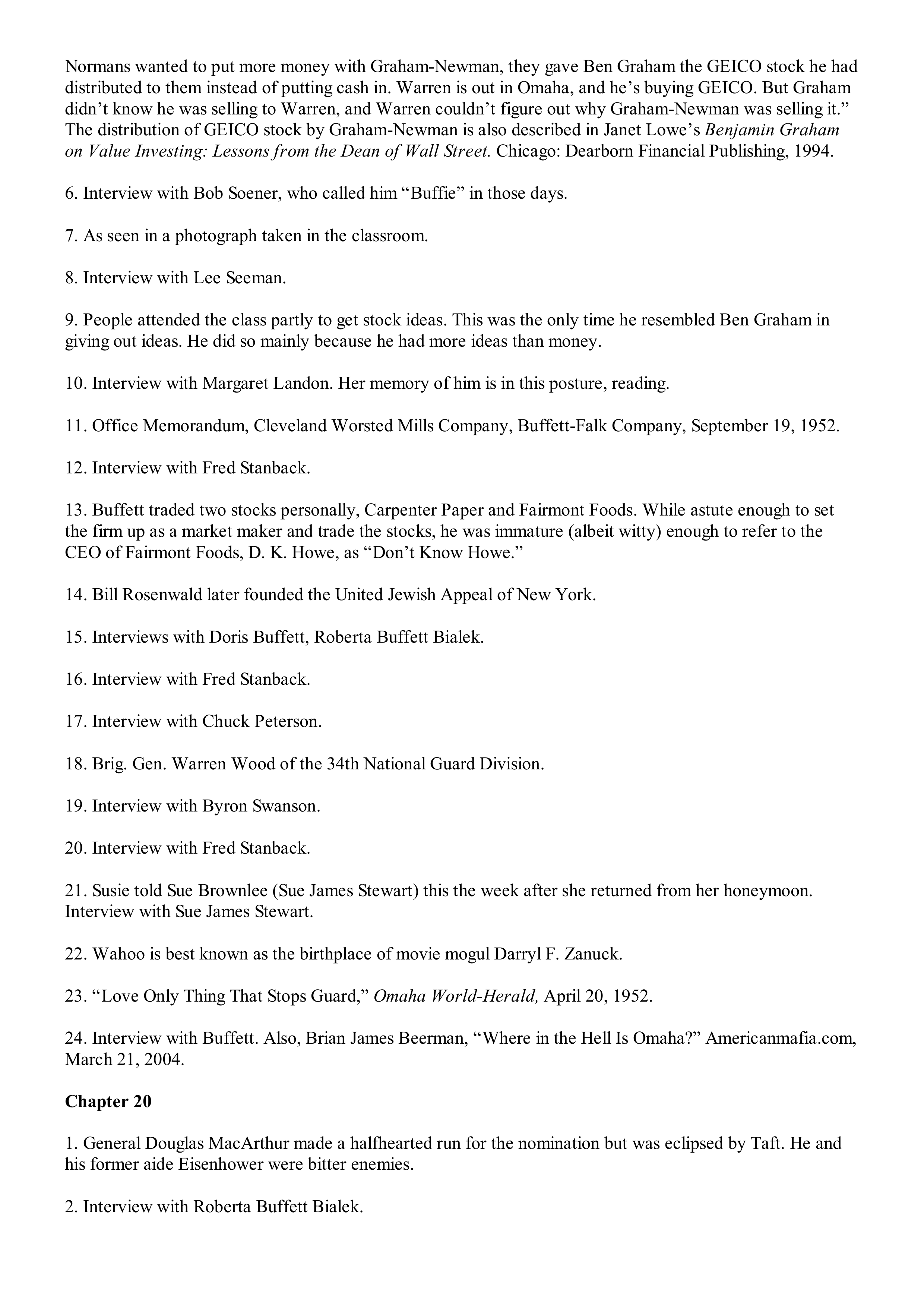 Berkshire Hathaway The Snowball Biography — page 543
