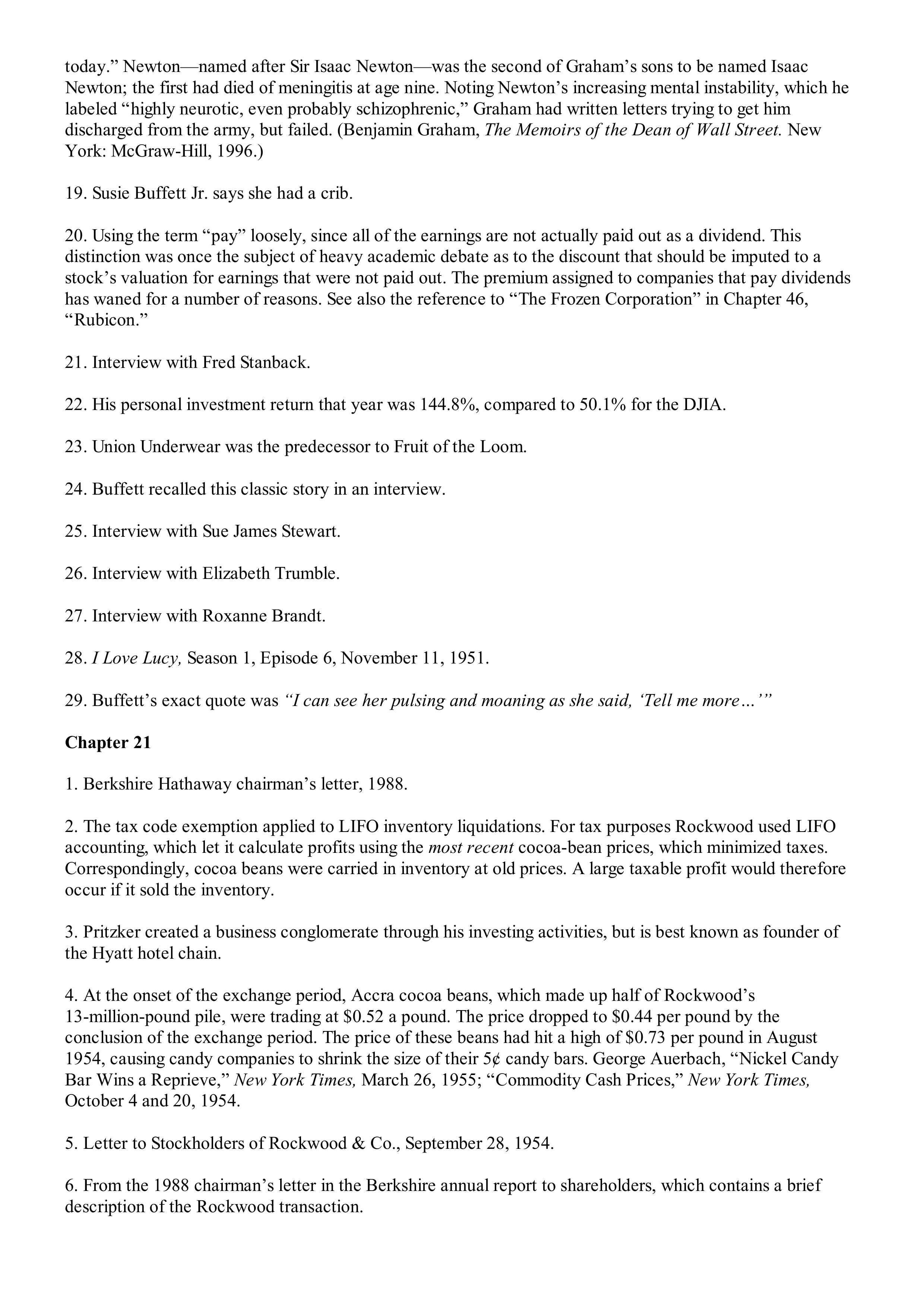 Berkshire Hathaway The Snowball Biography — page 545