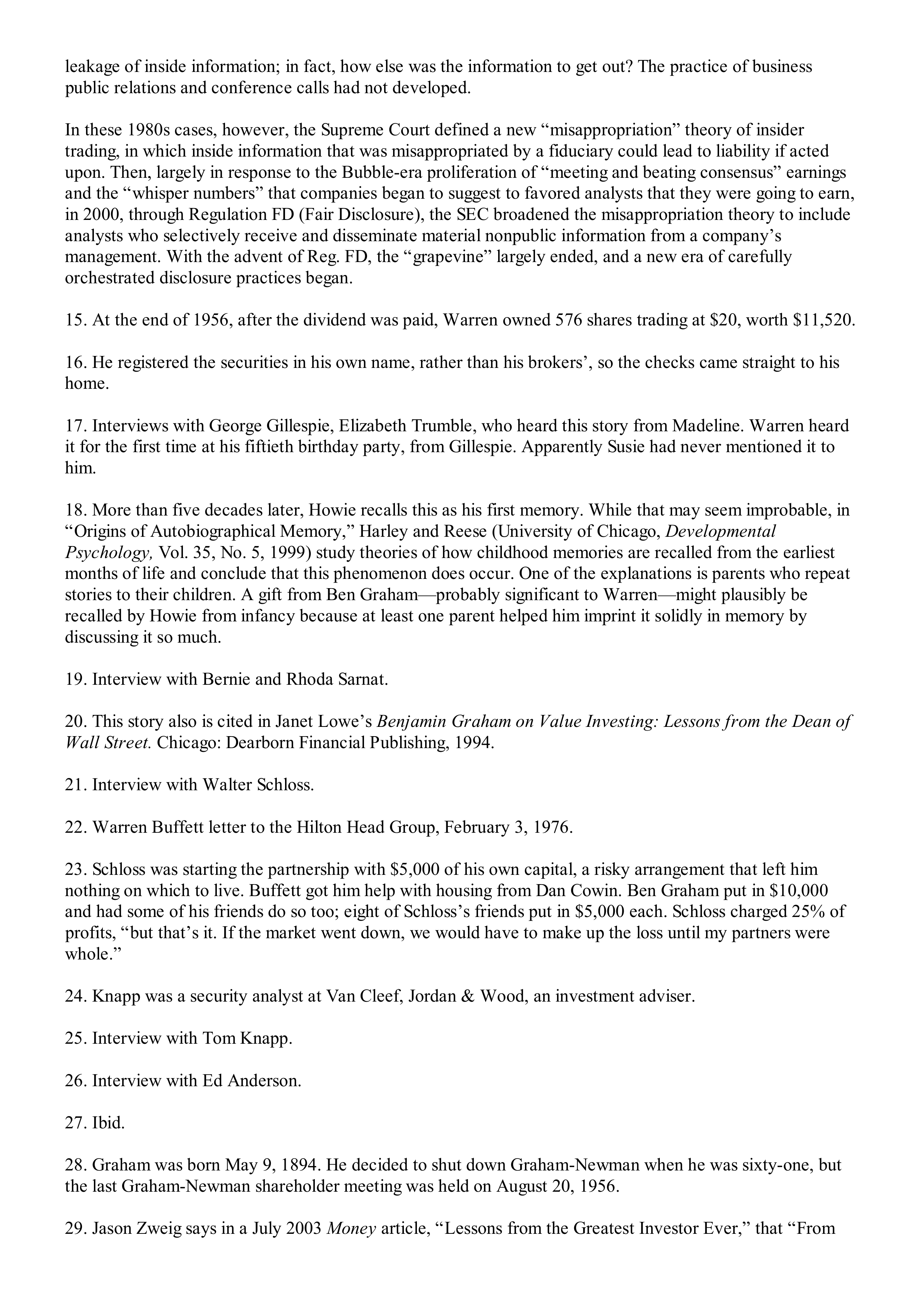 Berkshire Hathaway The Snowball Biography — page 547