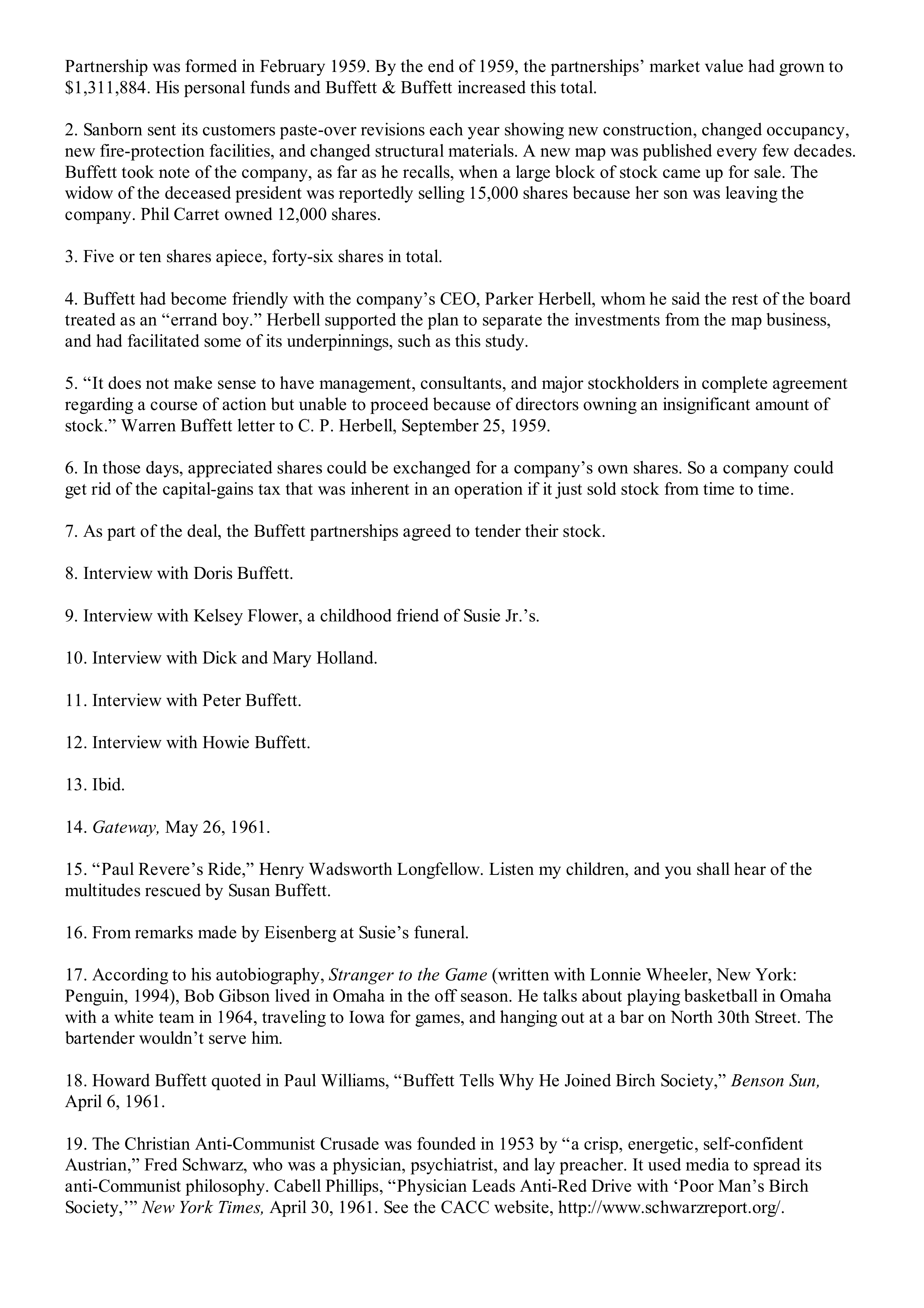 Berkshire Hathaway The Snowball Biography — page 553