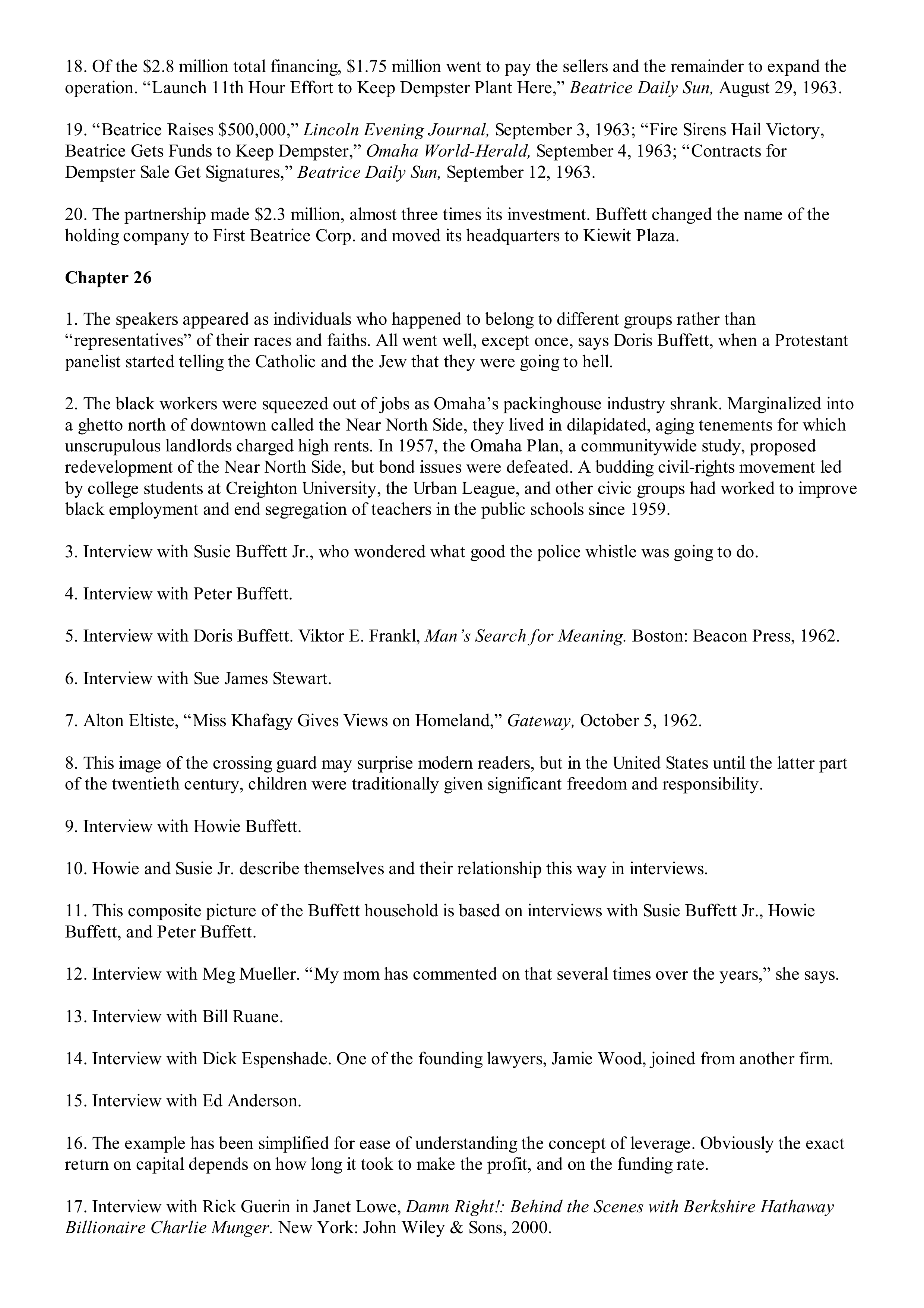 Berkshire Hathaway The Snowball Biography — page 556