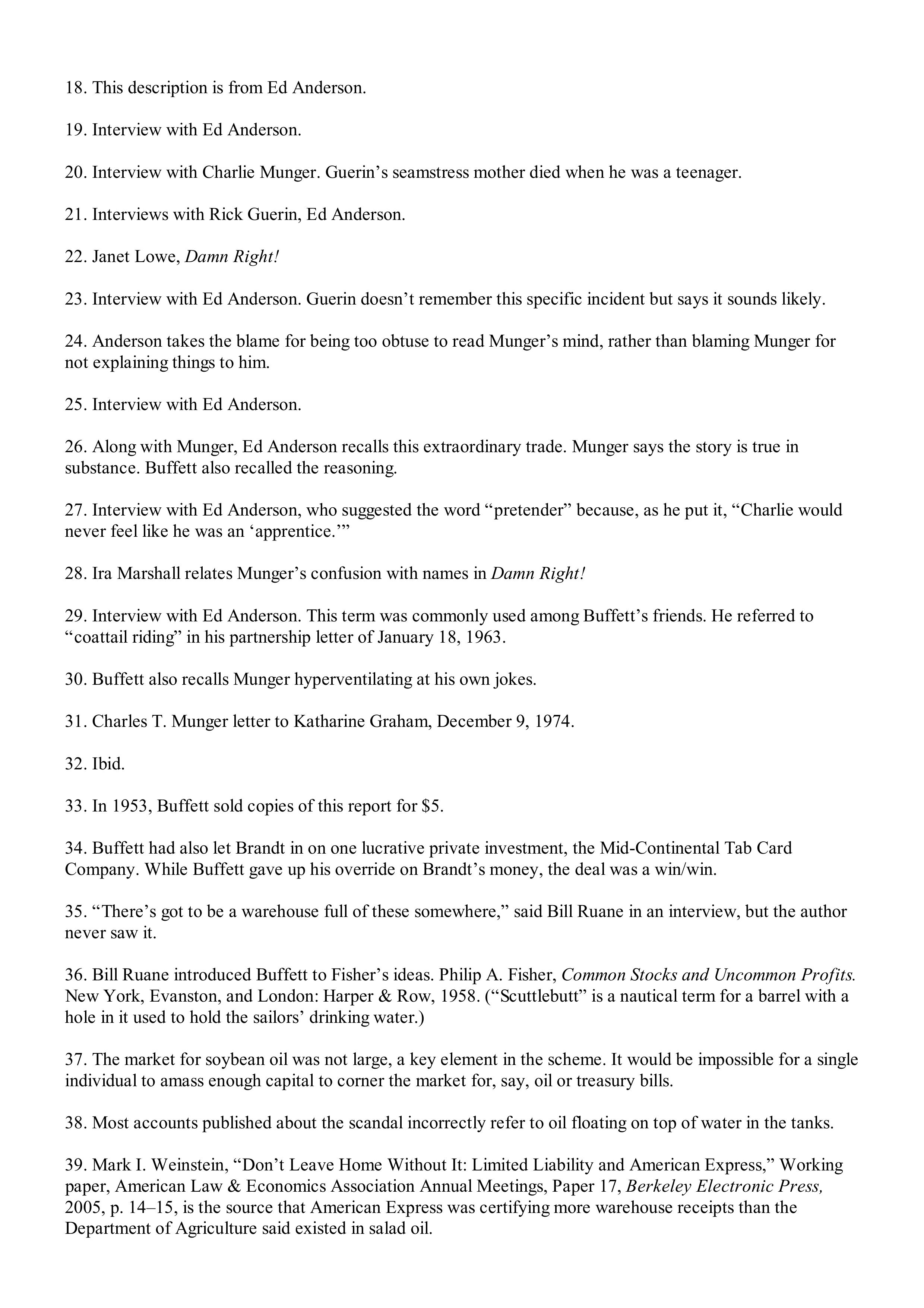 Berkshire Hathaway The Snowball Biography — page 557