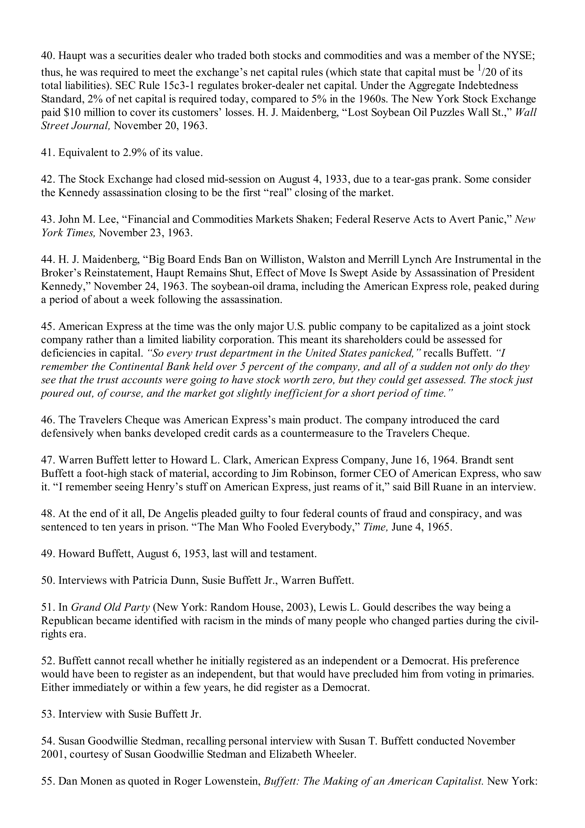 Berkshire Hathaway The Snowball Biography — page 558