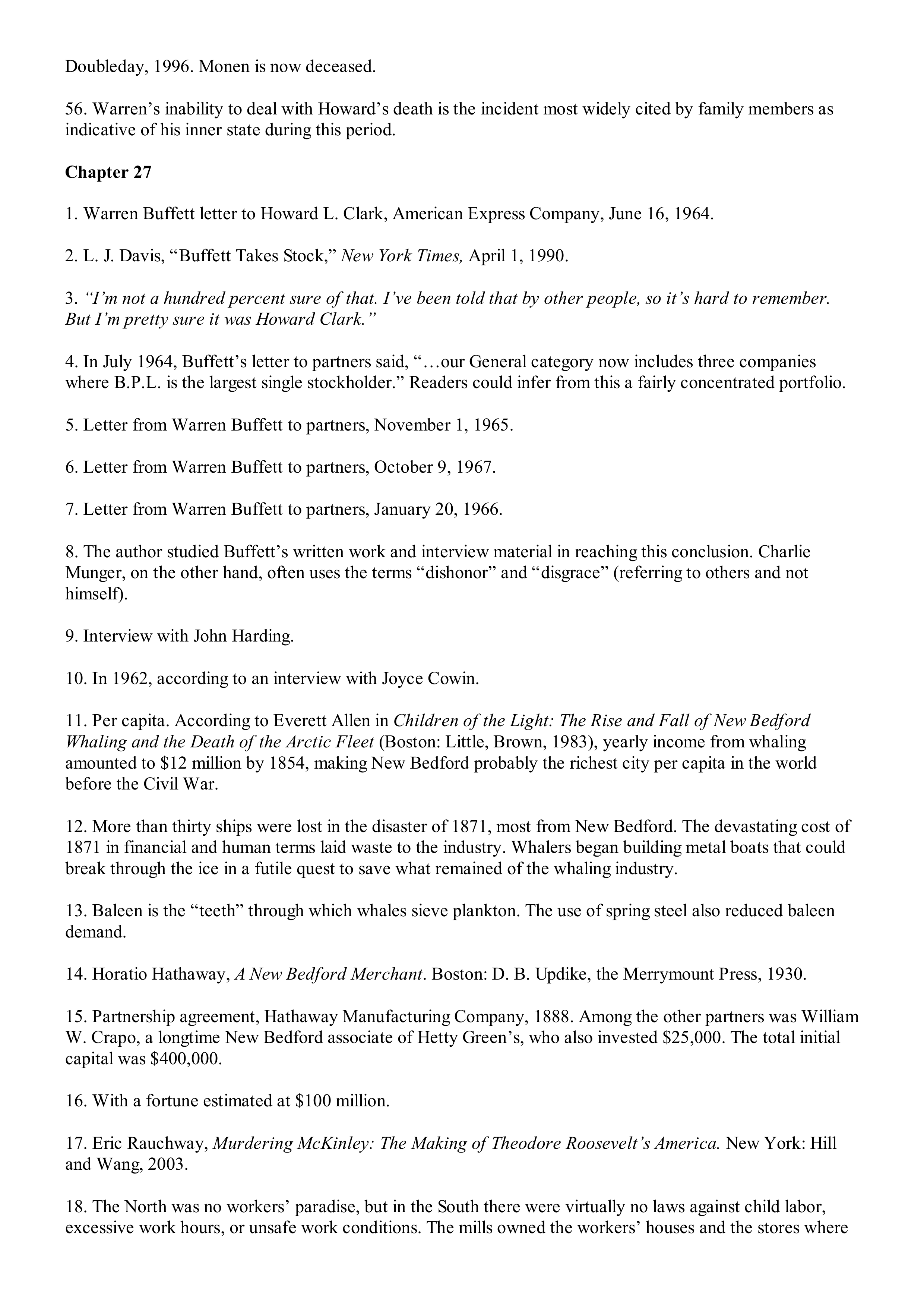 Berkshire Hathaway The Snowball Biography — page 559