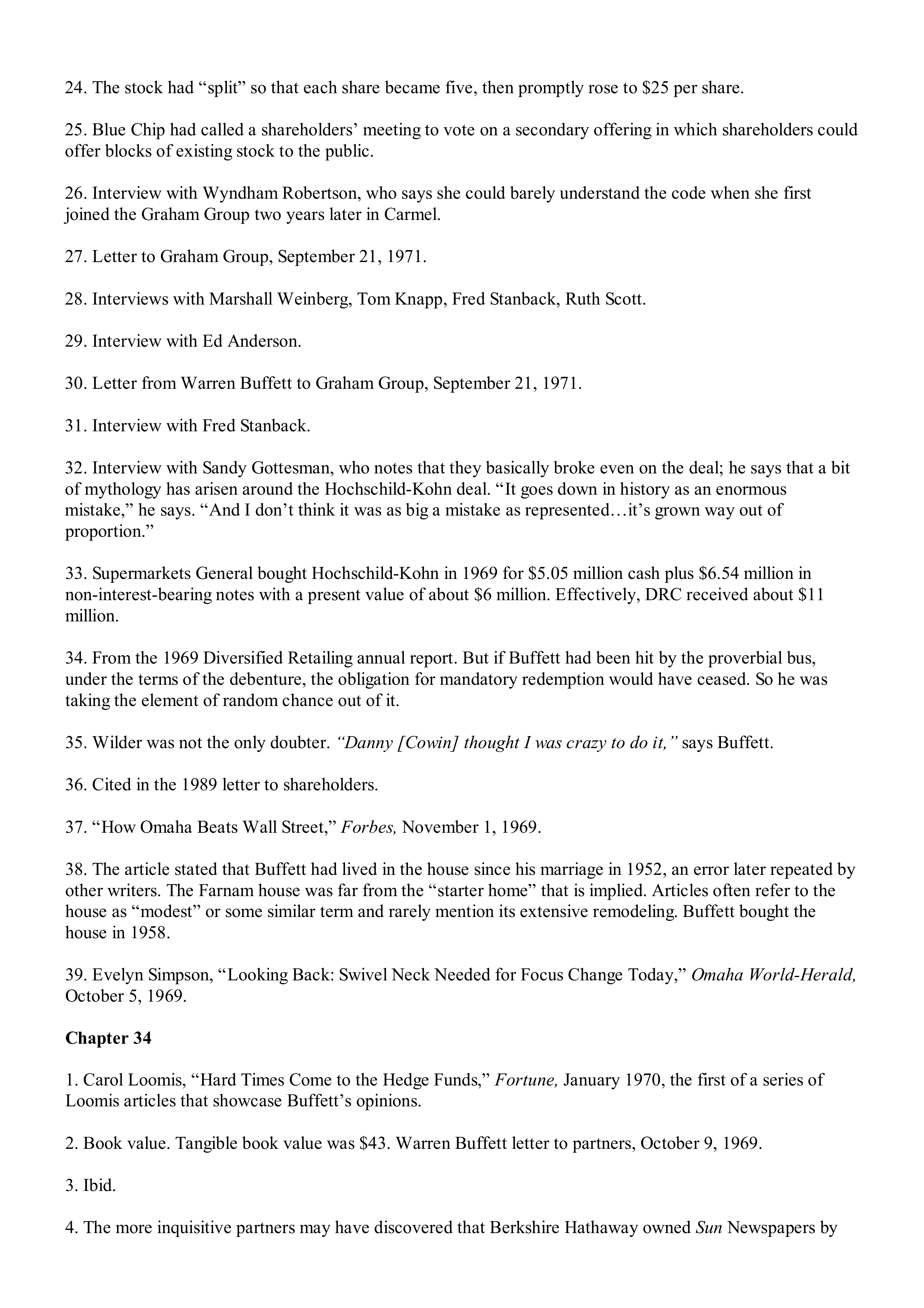 Berkshire Hathaway The Snowball Biography — page 569