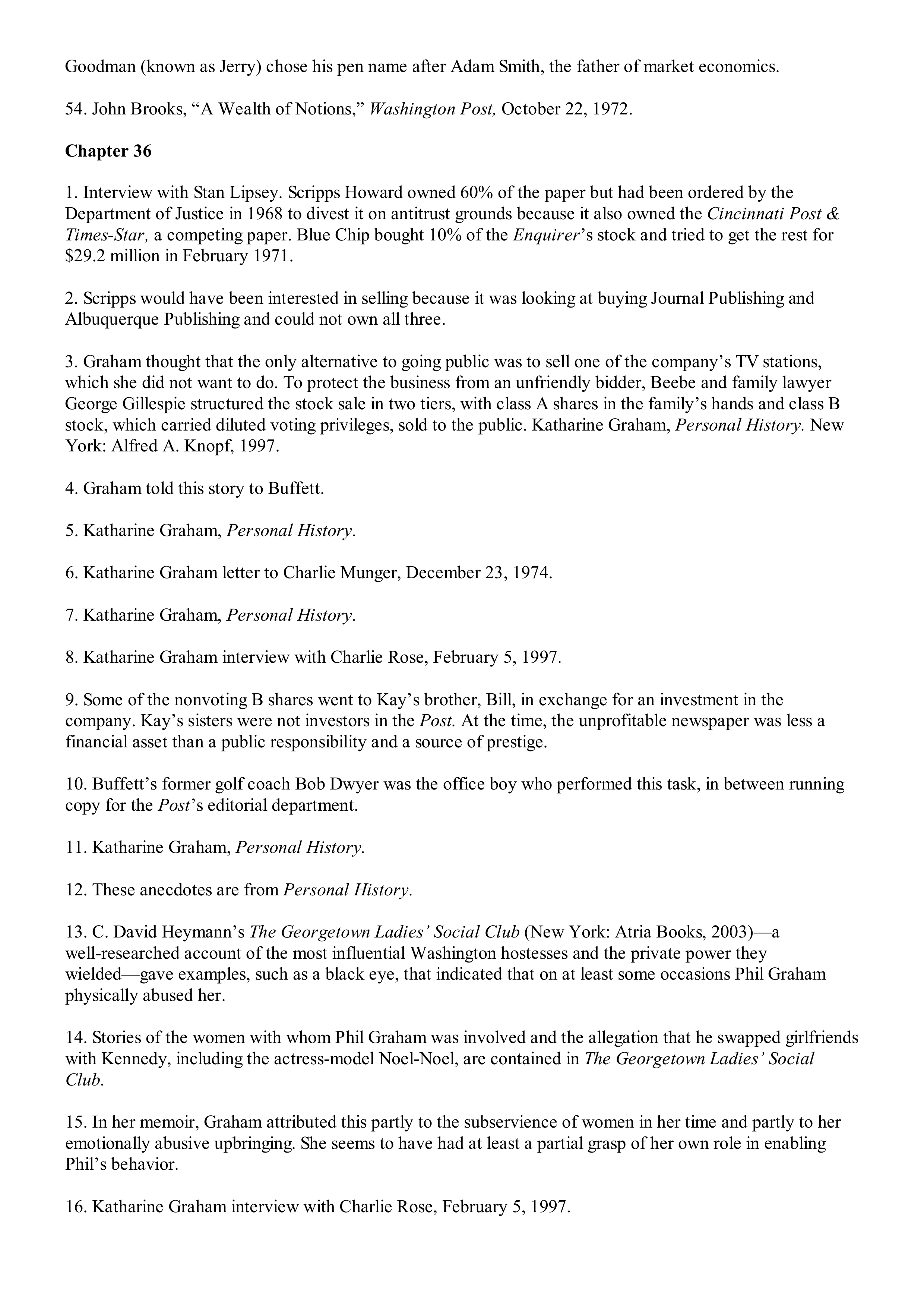 Berkshire Hathaway The Snowball Biography — page 576