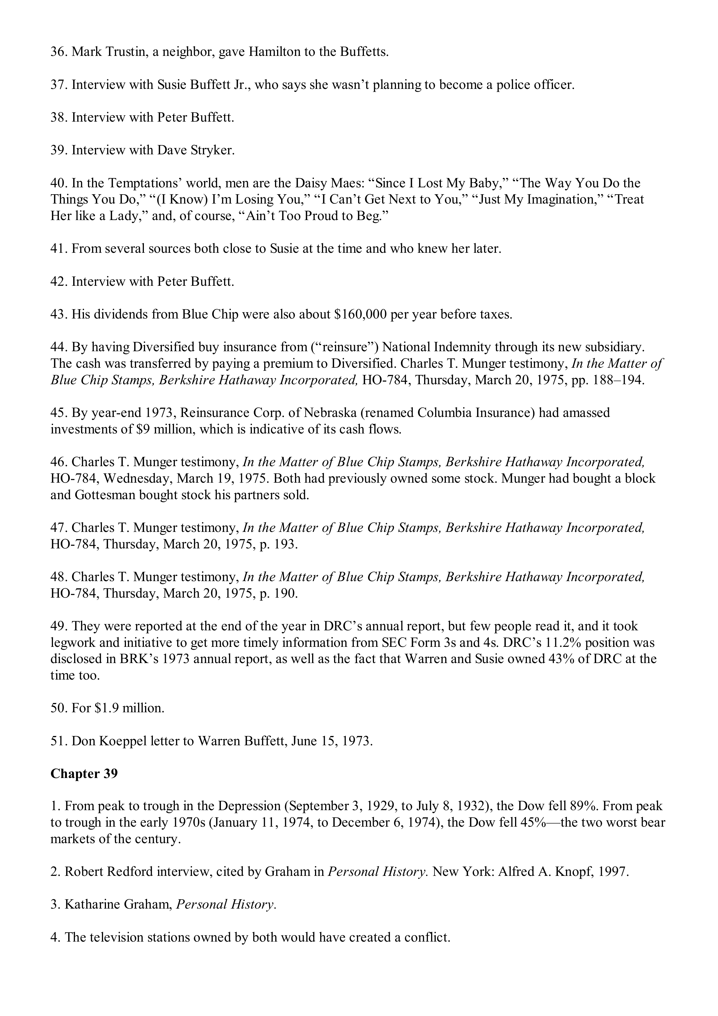 Berkshire Hathaway The Snowball Biography — page 581