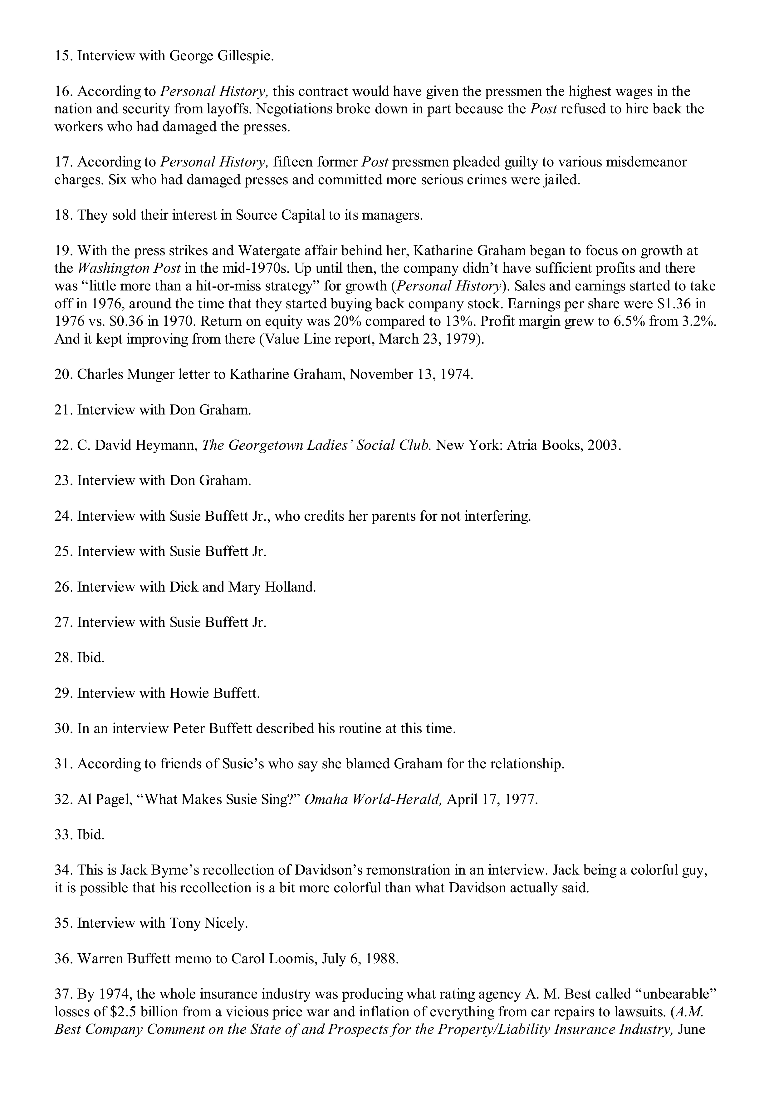 Berkshire Hathaway The Snowball Biography — page 585