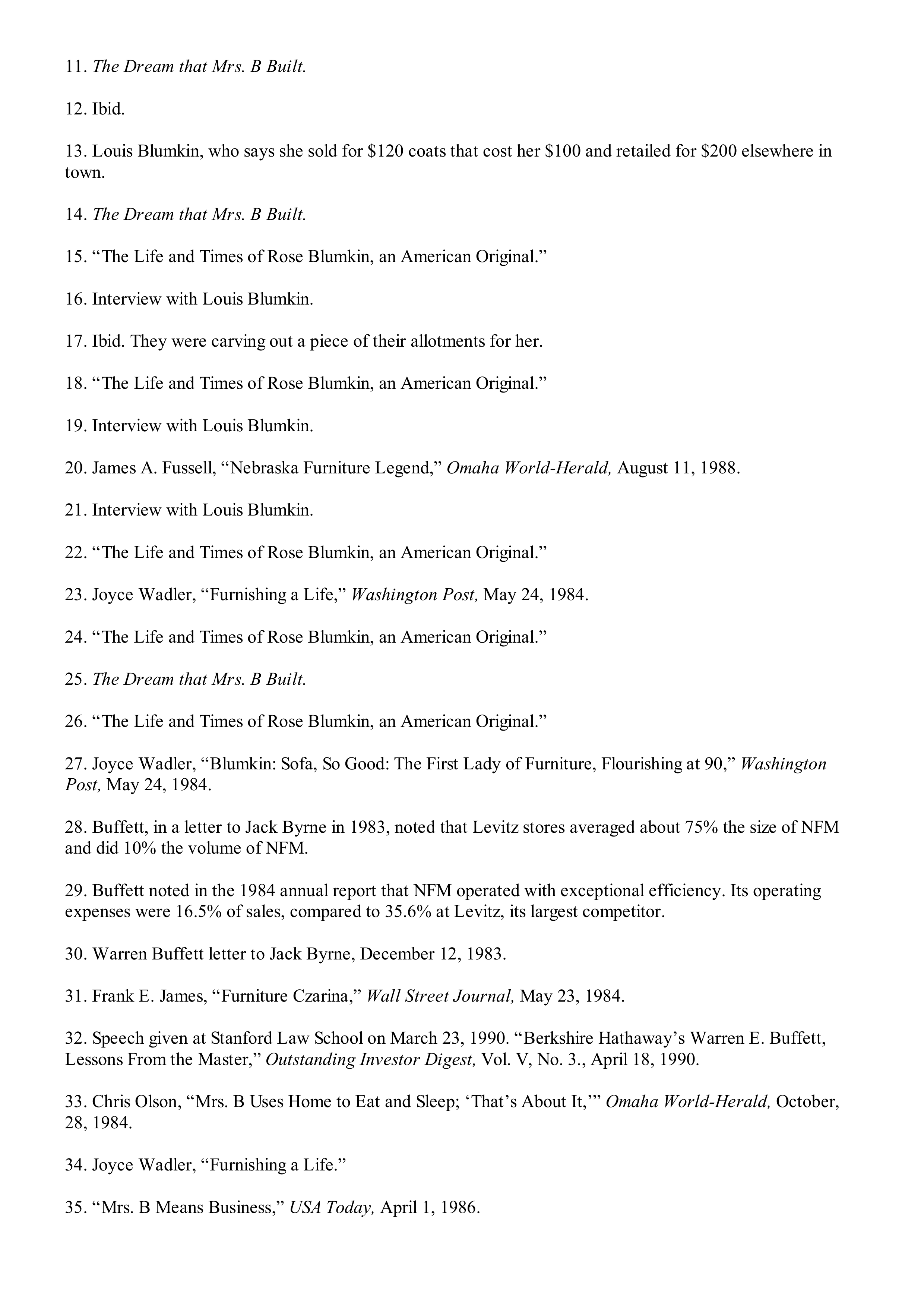 Berkshire Hathaway The Snowball Biography — page 595