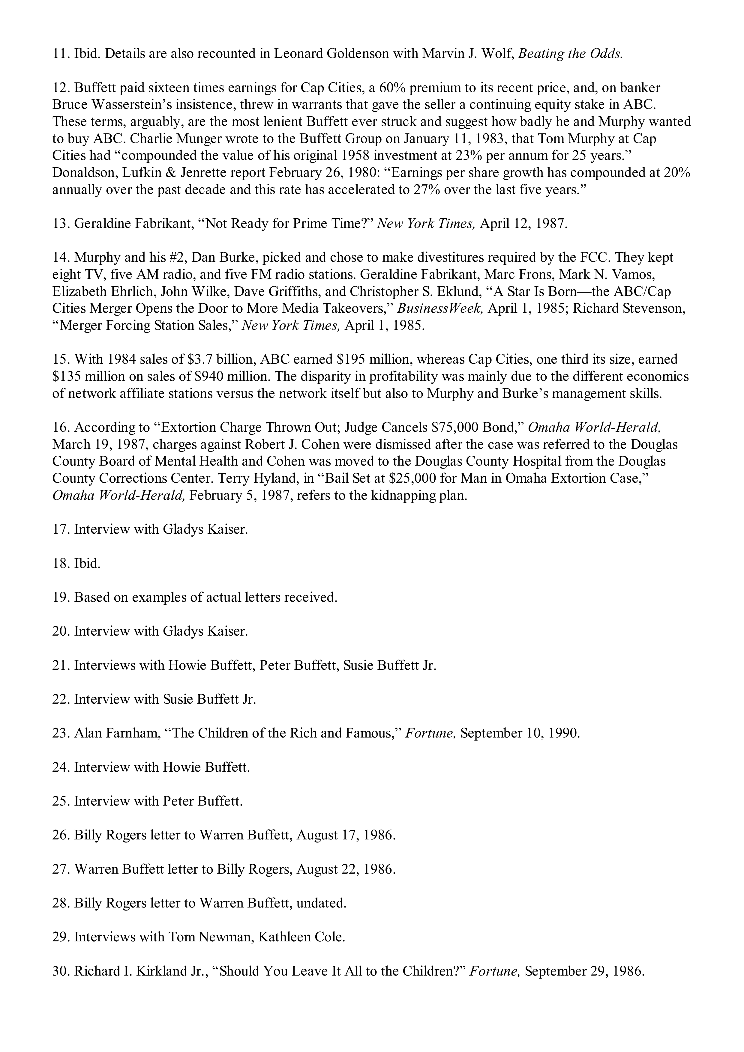Berkshire Hathaway The Snowball Biography — page 599