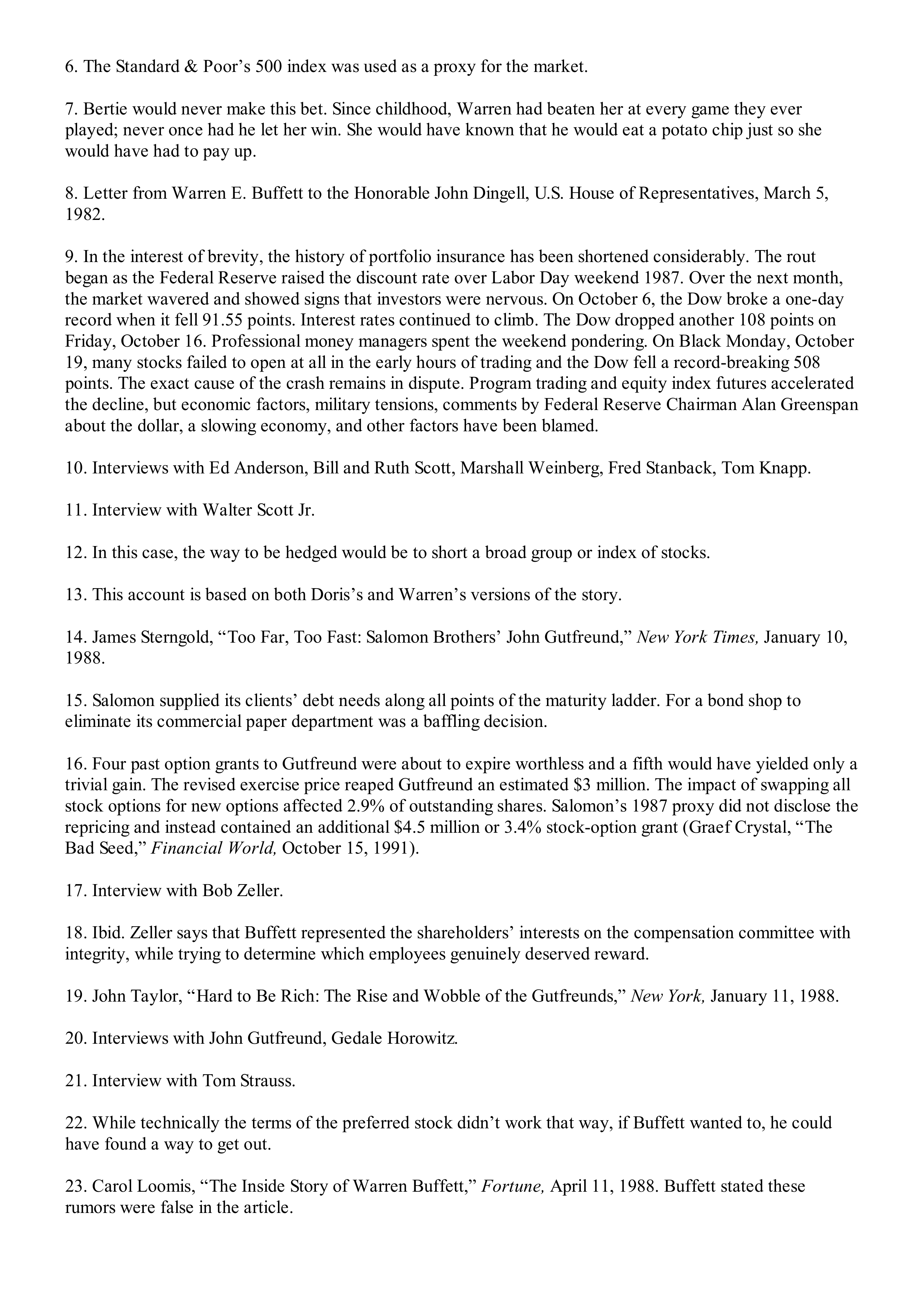 Berkshire Hathaway The Snowball Biography — page 604