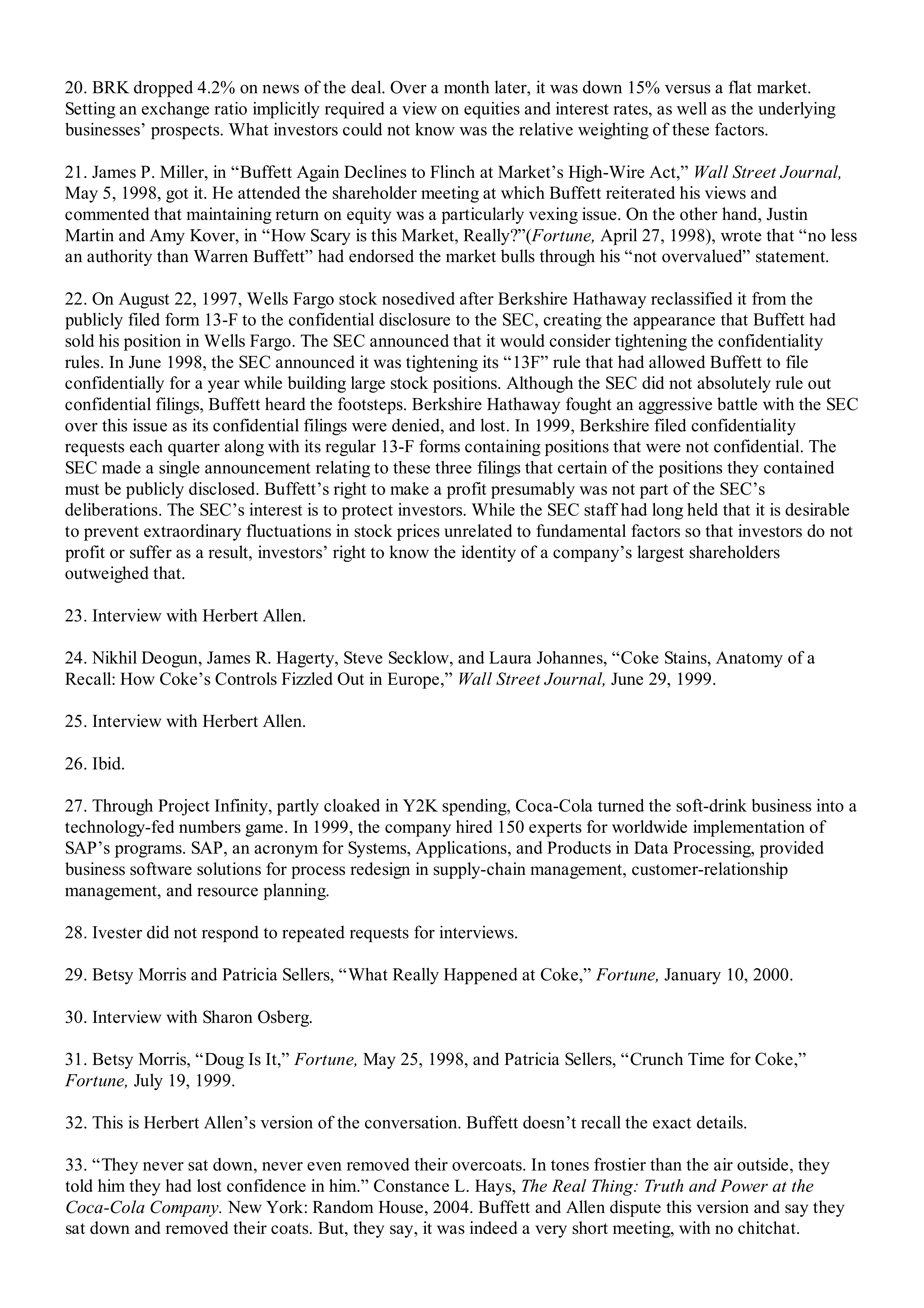 Berkshire Hathaway The Snowball Biography — page 622