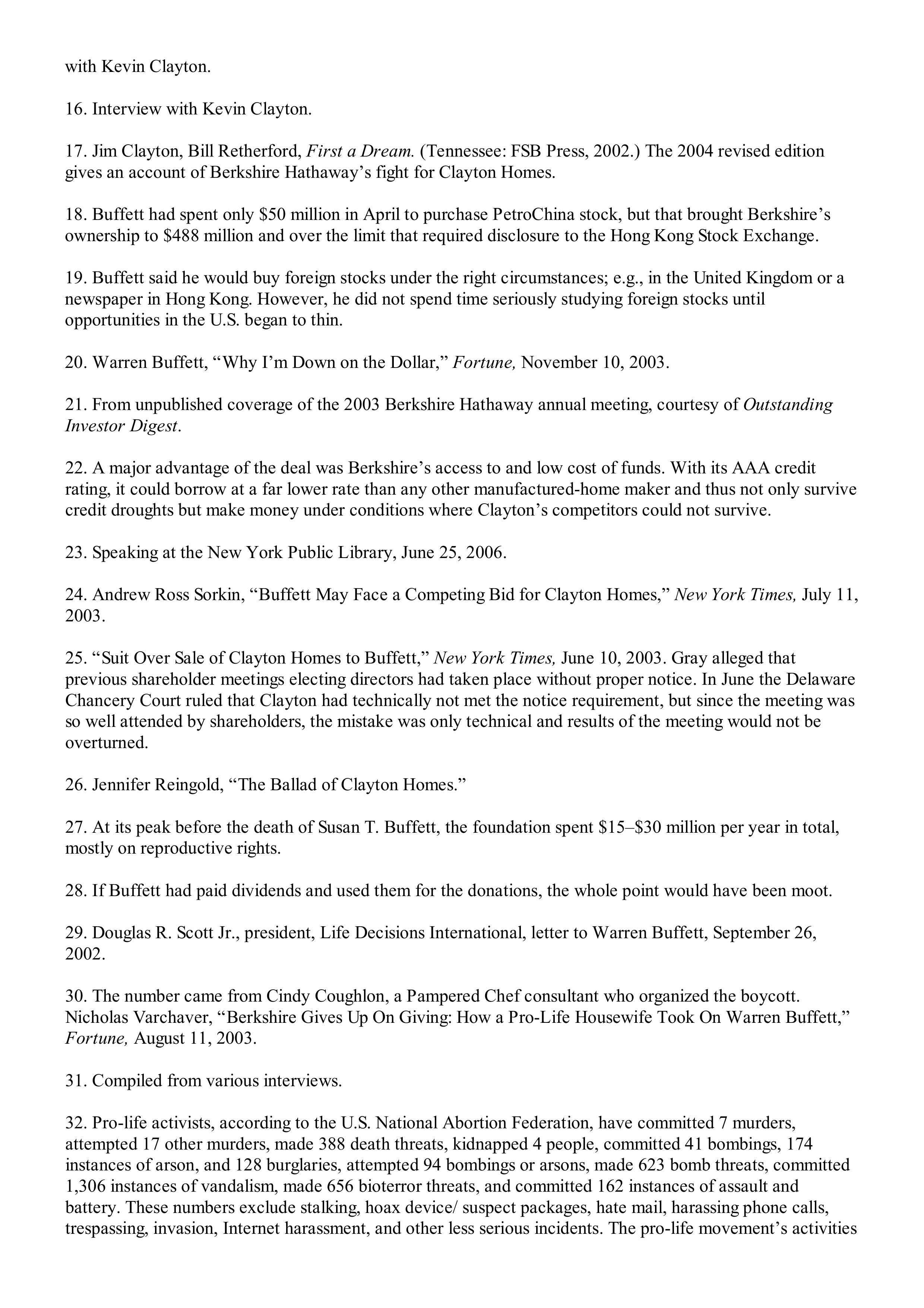 Berkshire Hathaway The Snowball Biography — page 630