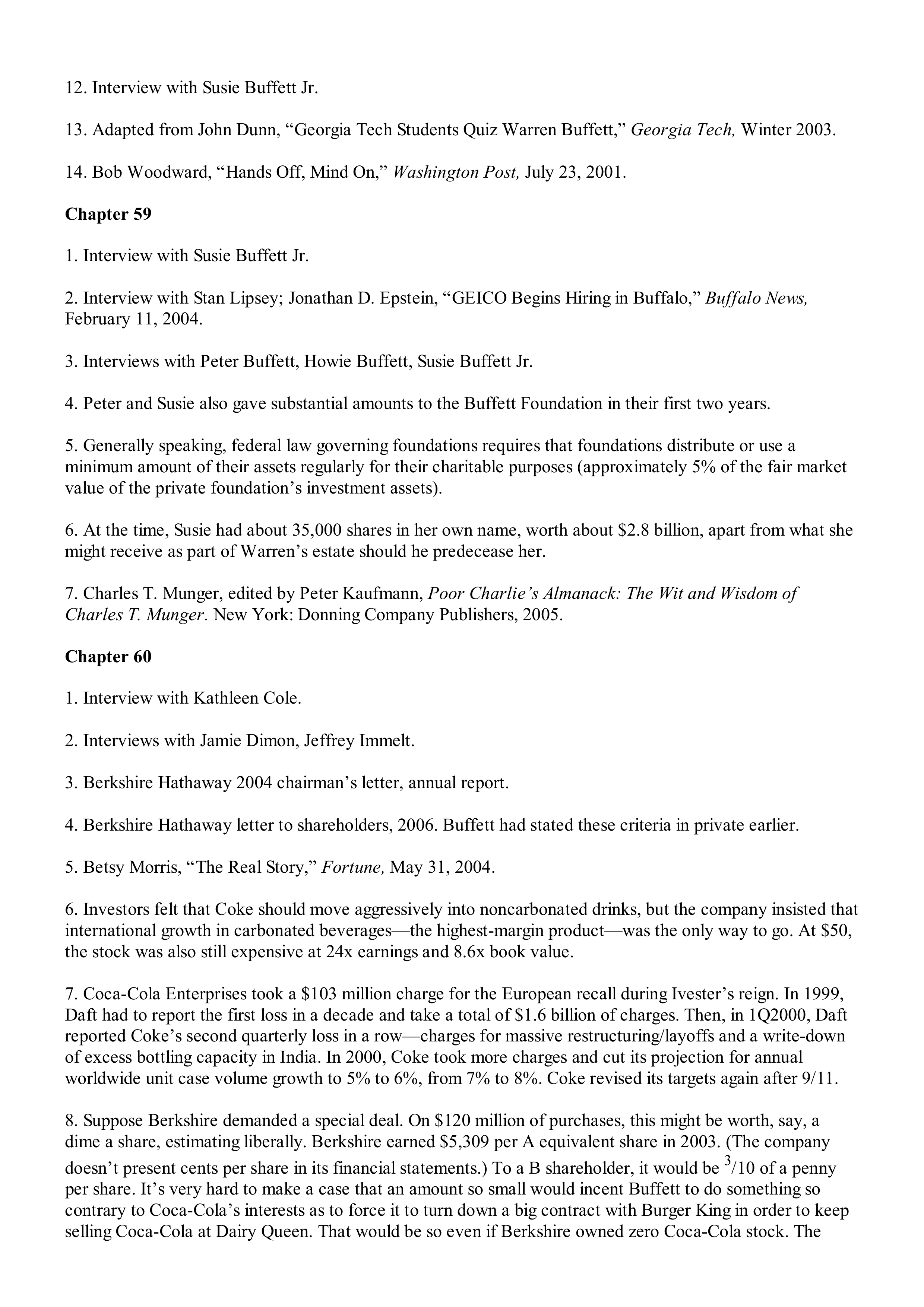 Berkshire Hathaway The Snowball Biography — page 632