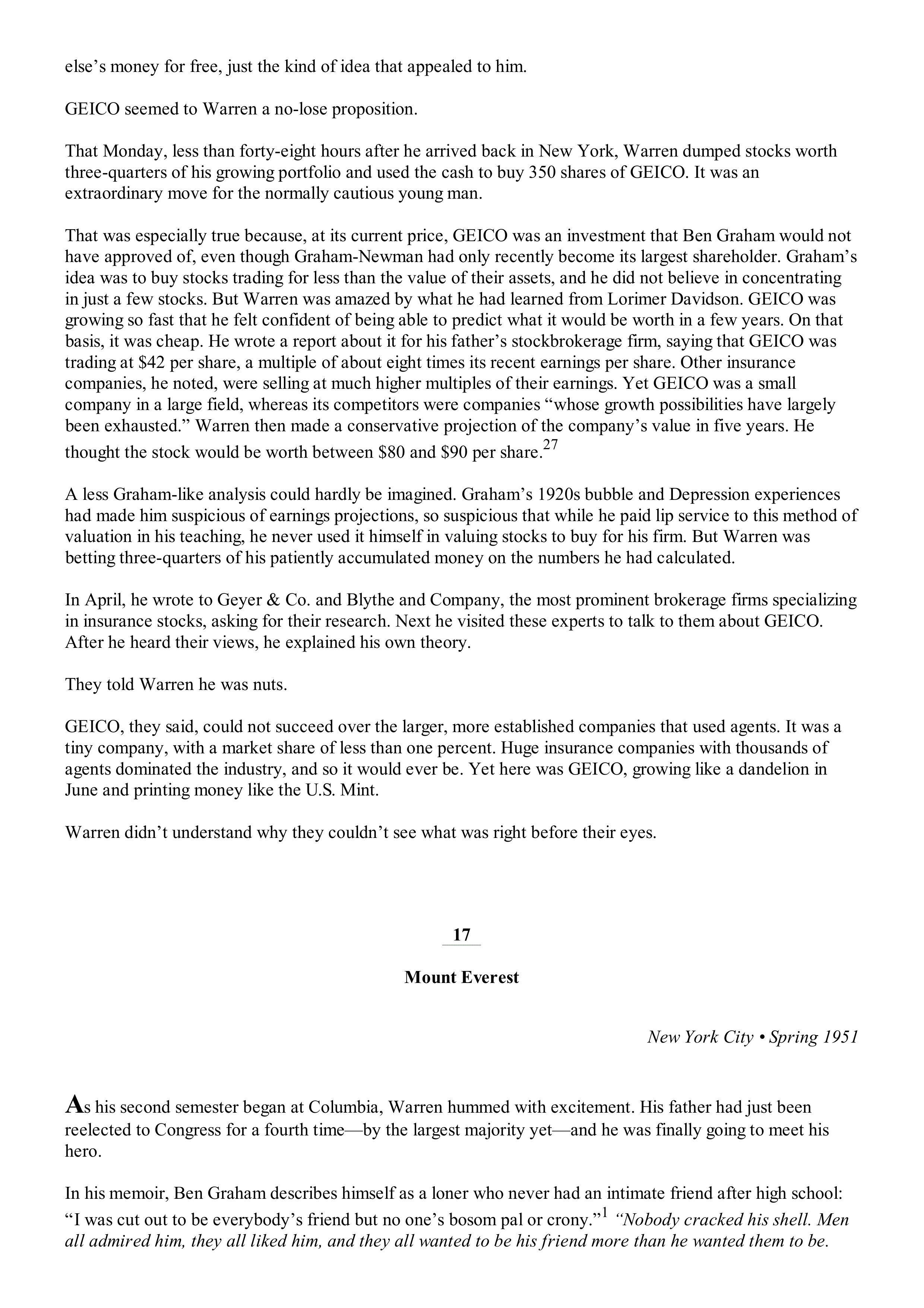 Berkshire Hathaway The Snowball Biography — page 80