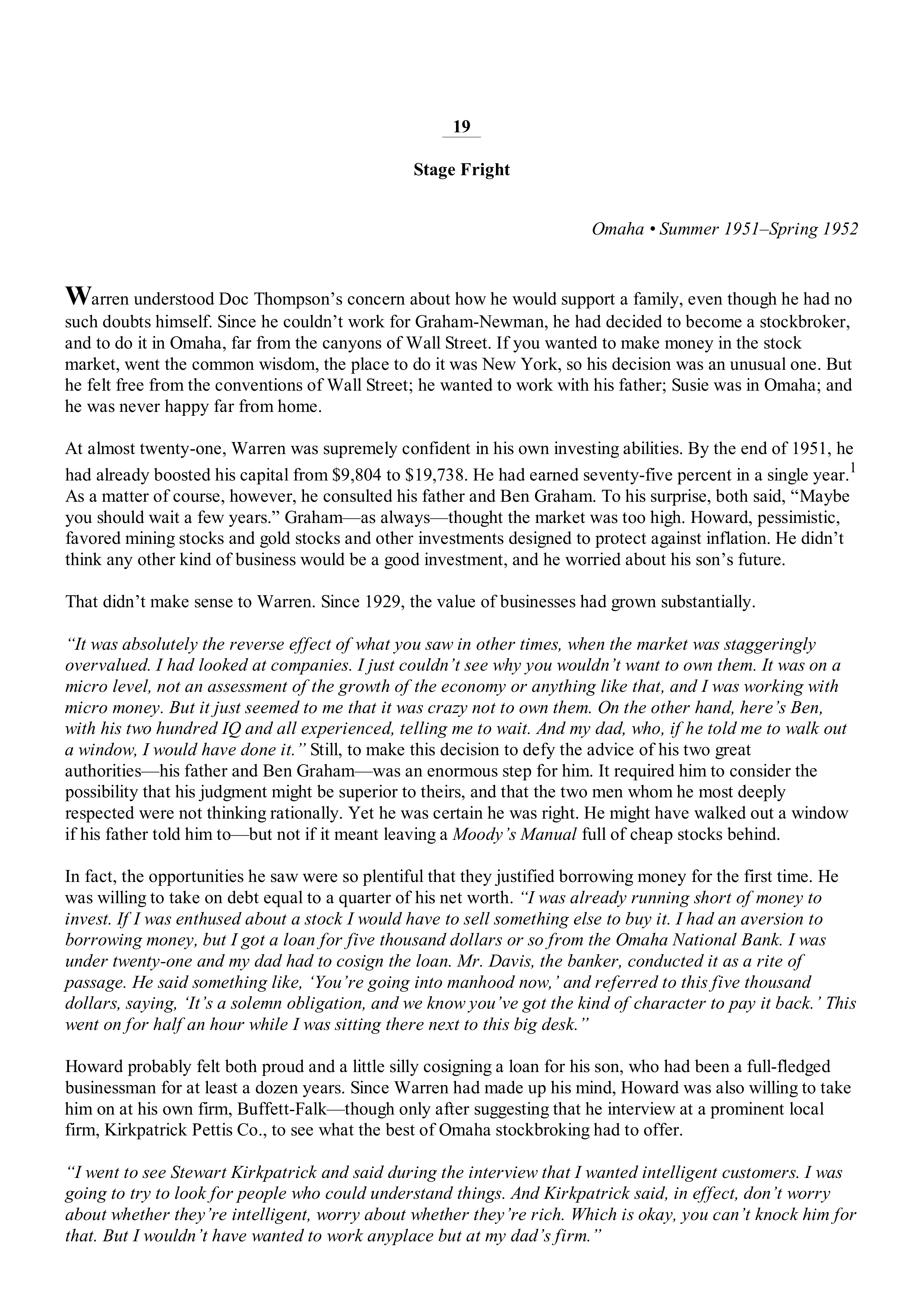 Berkshire Hathaway The Snowball Biography — page 94