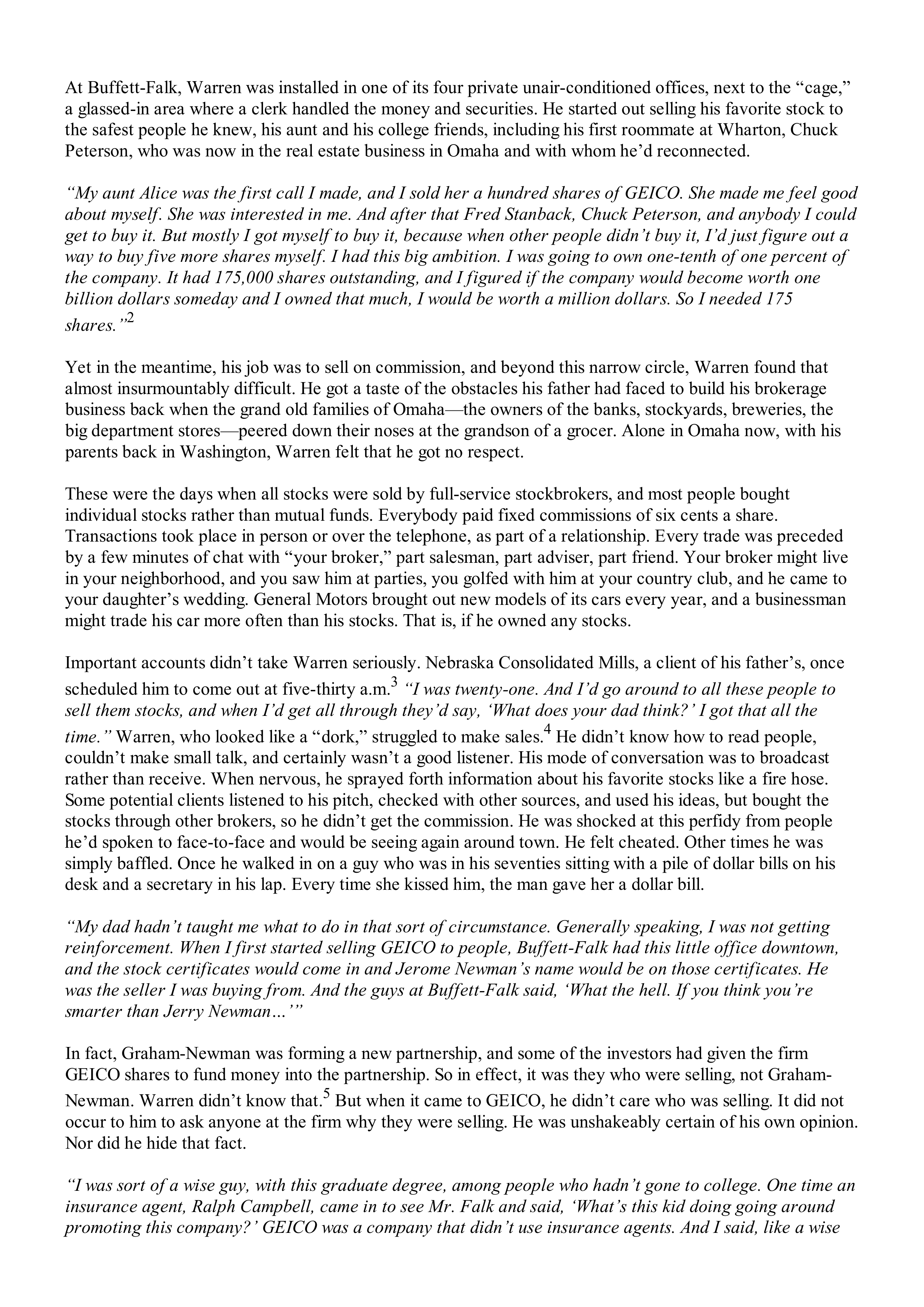 Berkshire Hathaway The Snowball Biography — page 95