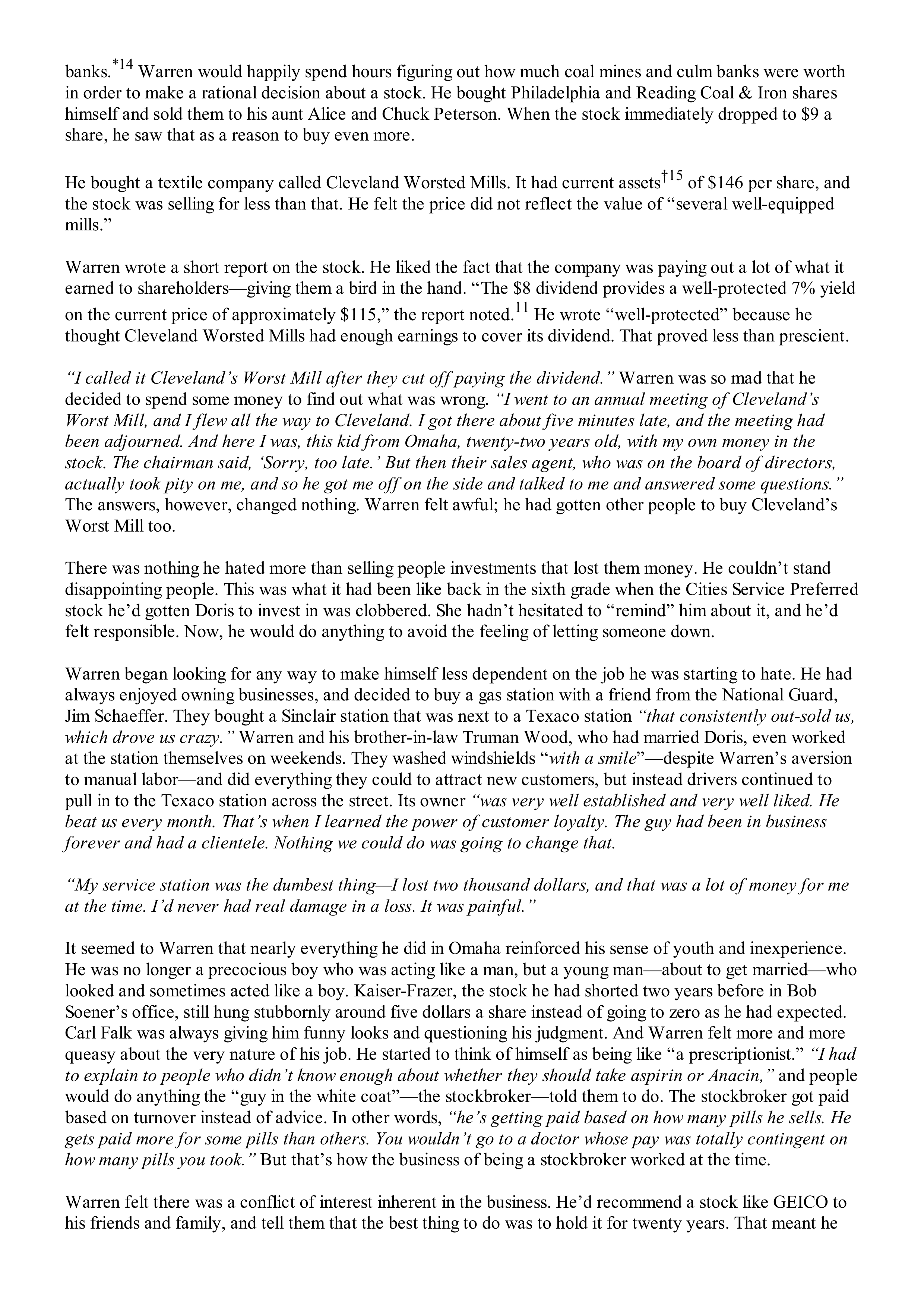 Berkshire Hathaway The Snowball Biography — page 97