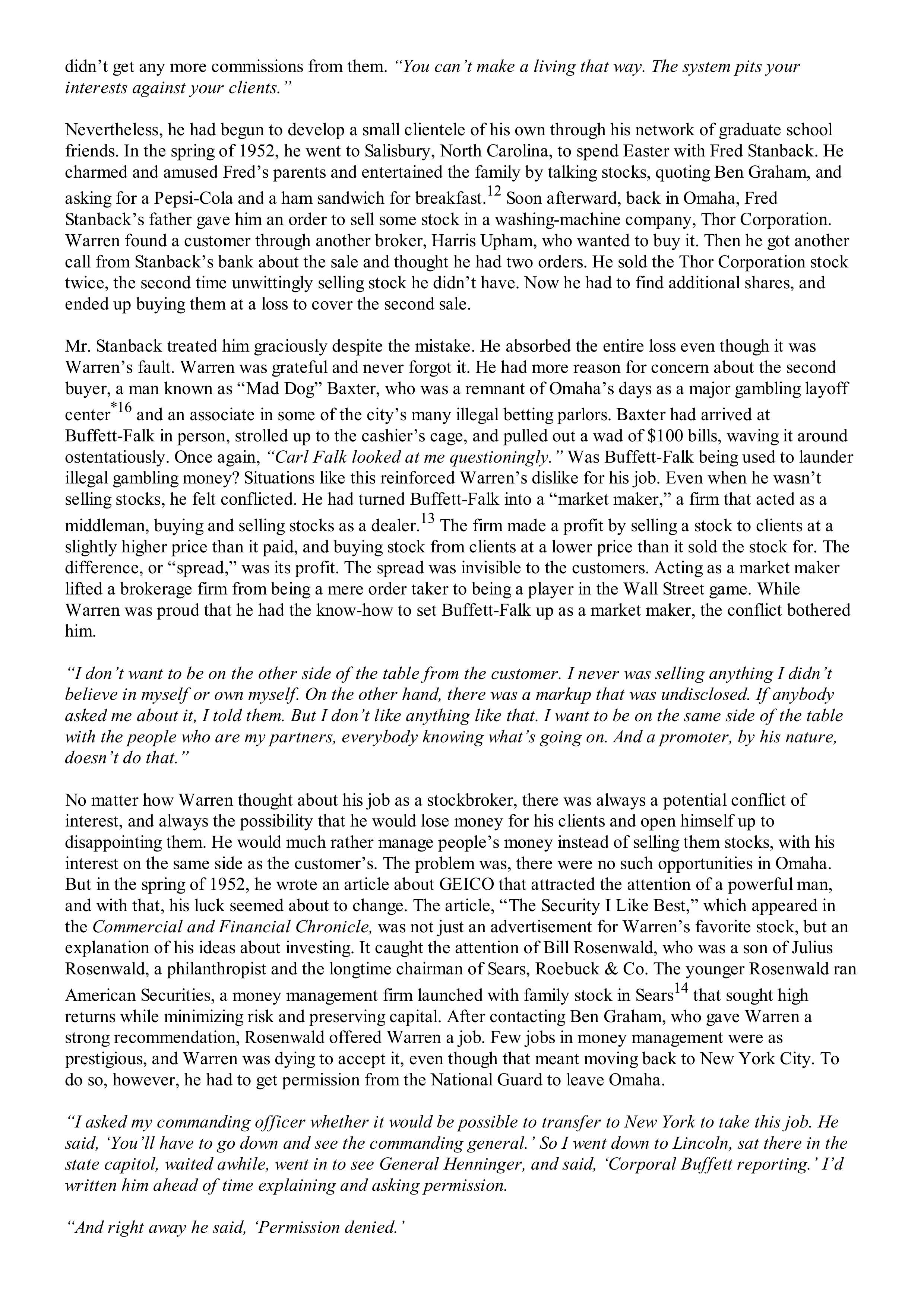 Berkshire Hathaway The Snowball Biography — page 98