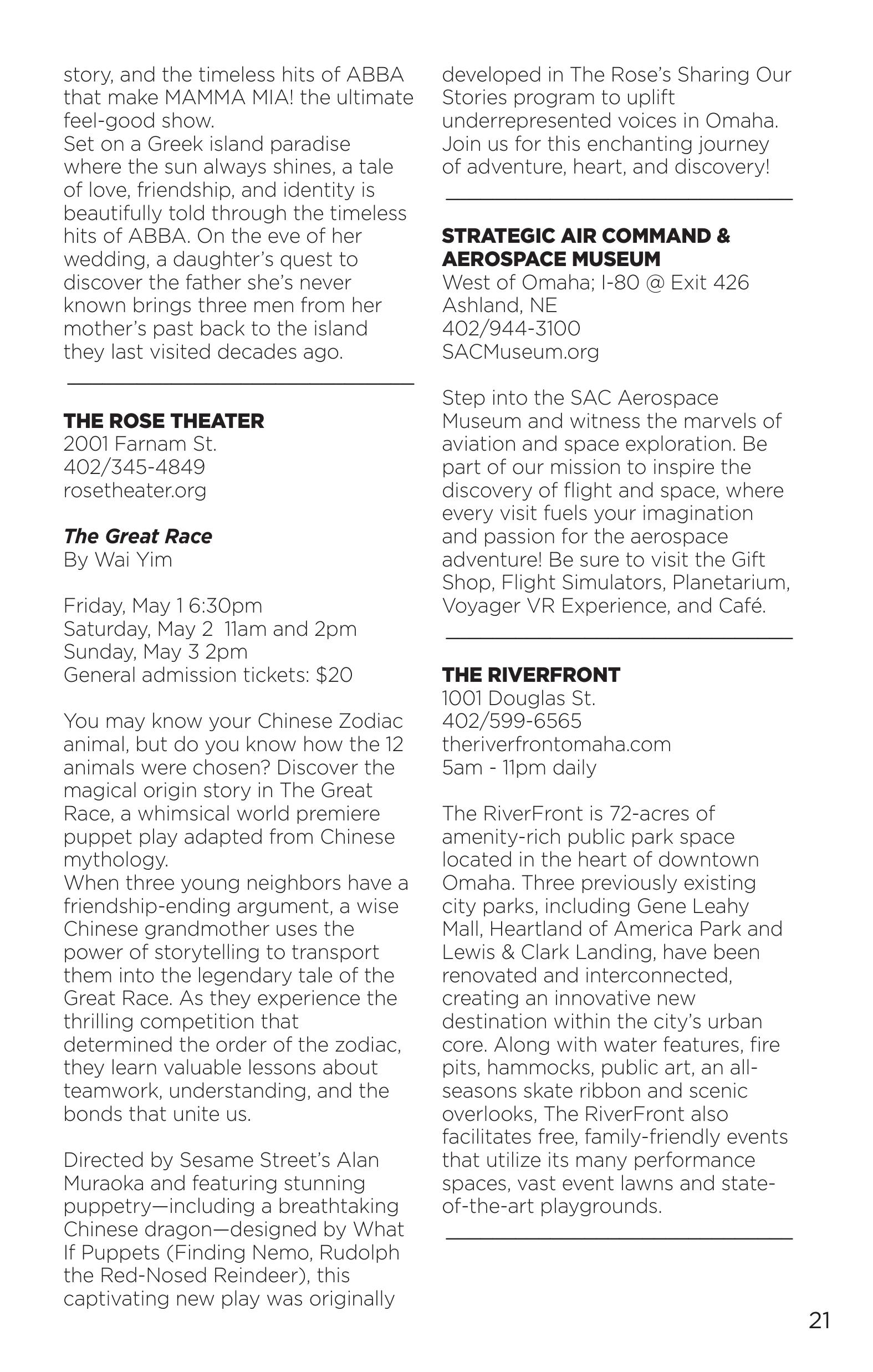 Berkshire Hathaway Visitor’s Guide — page 23