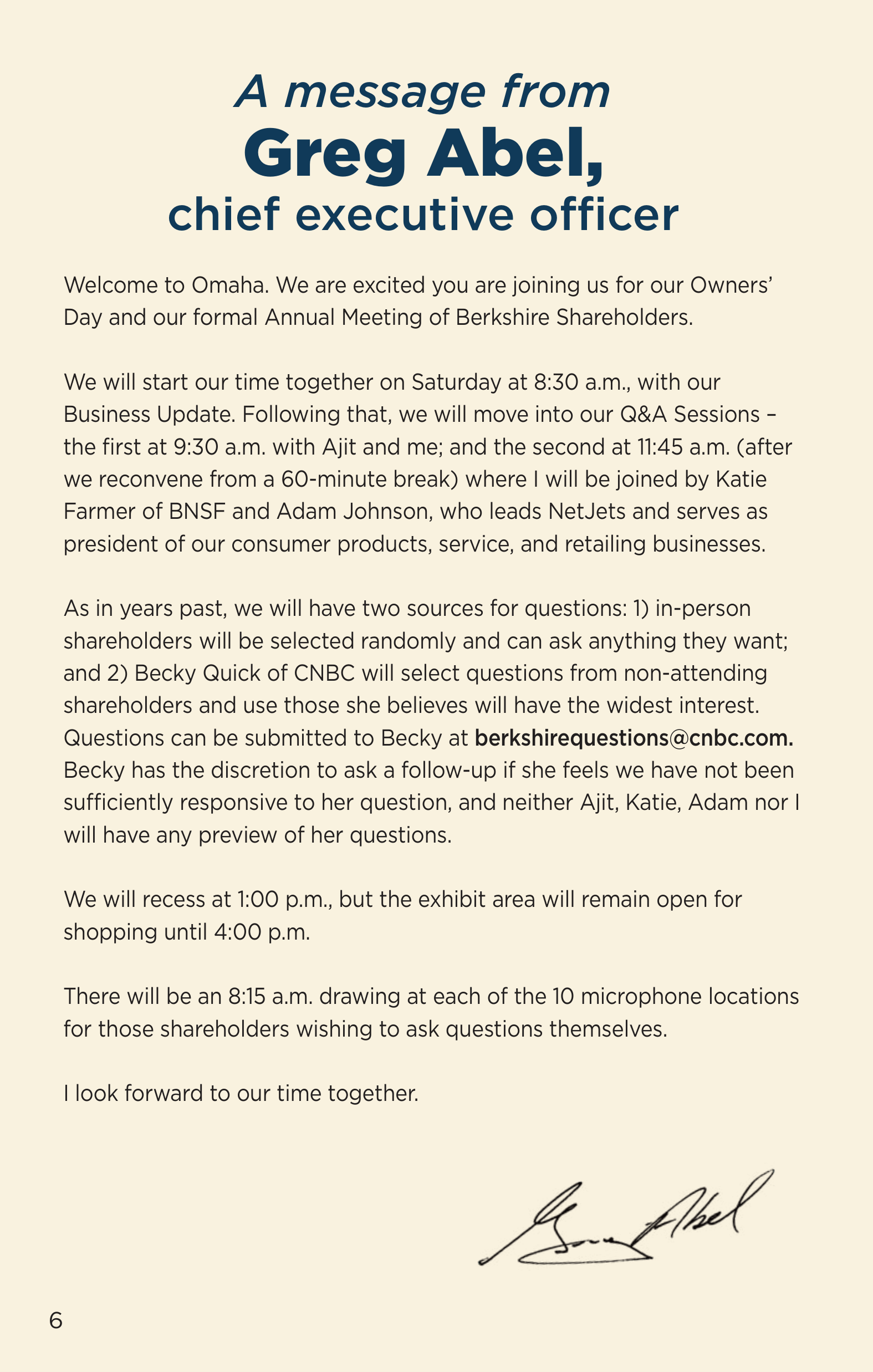 Berkshire Hathaway Visitor’s Guide — page 8